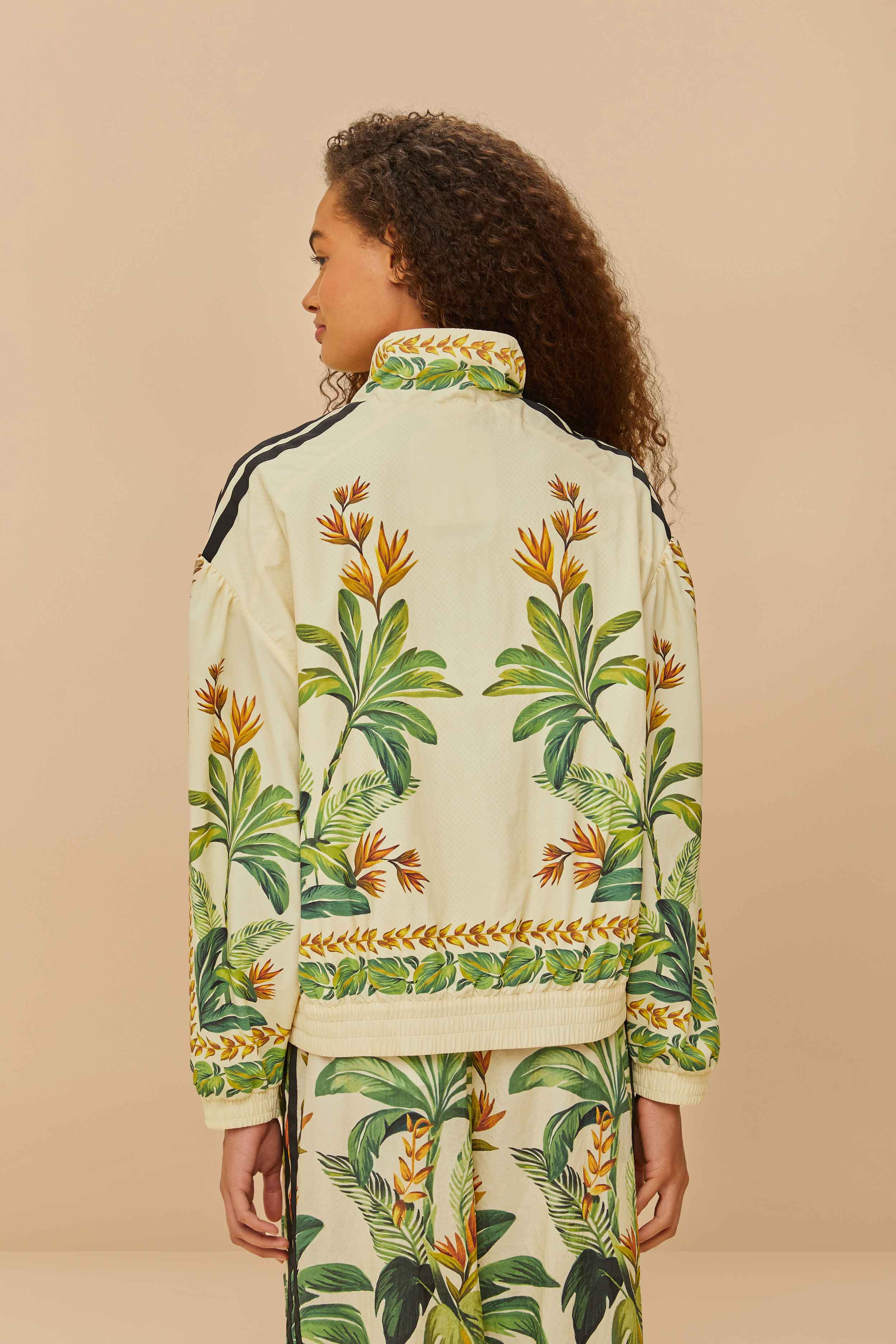 Adidas Tropical Breeze Cream White Jacket - Image 4
