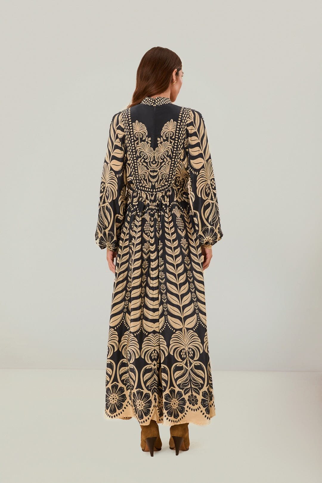 Navy Blue Ainika Tropical Splendor Maxi Dress - Image 5