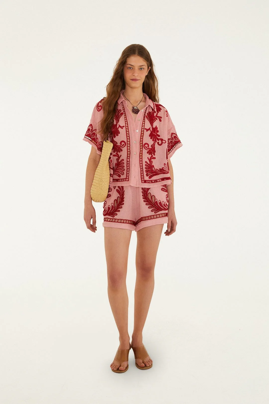 Light Pink Arabesc Shorts - Image 4