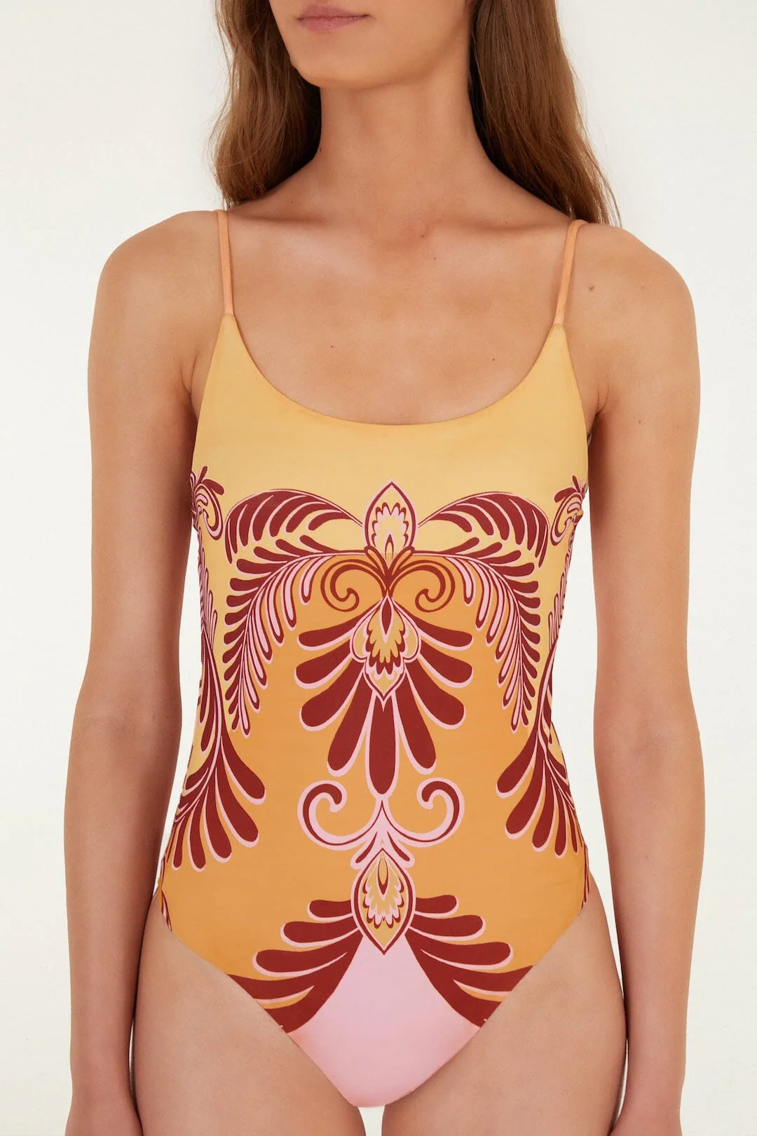 Soft Yellow Arabesc One-Piece - Image 3