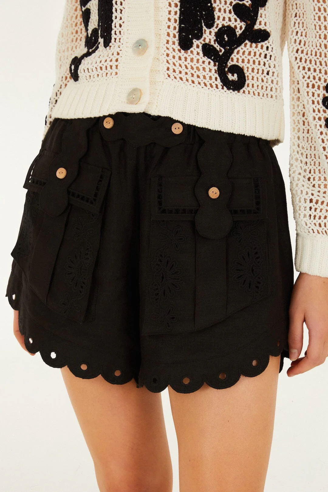 Black Artisanal Euroflax™ Premium Linen Short - Image 2