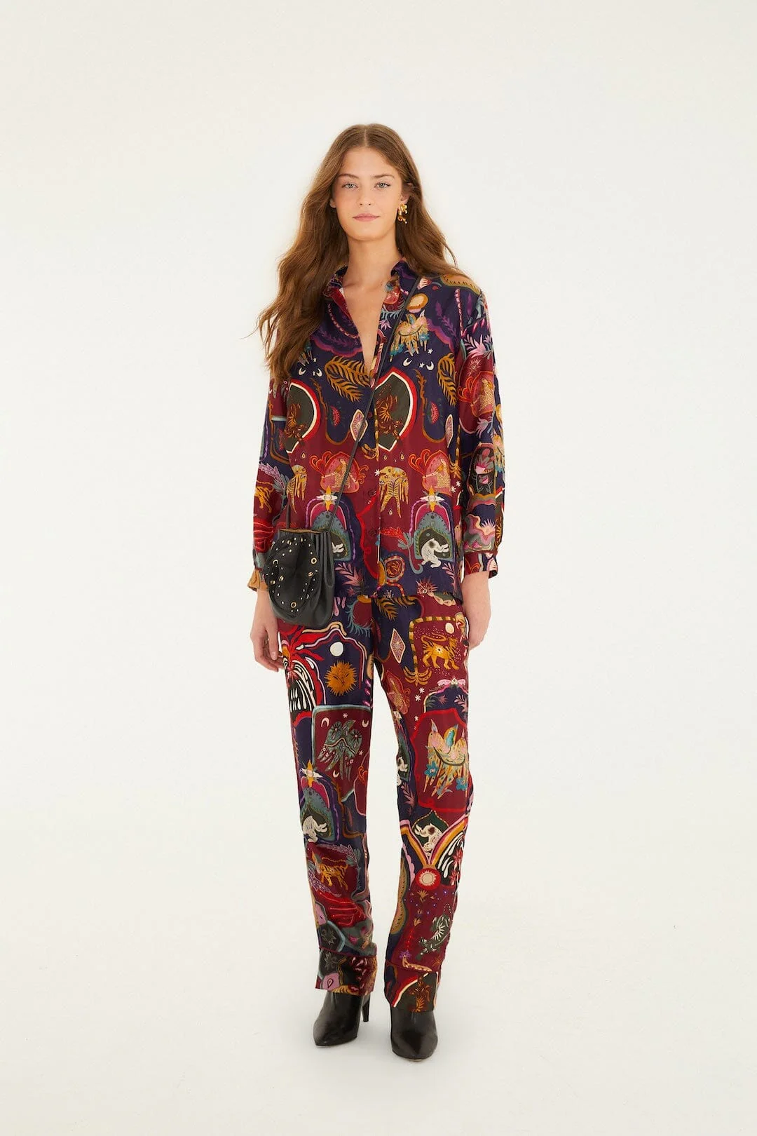 Multicolor Artsy Surreal Land Lenzing™ Ecovero™ Viscose Shirt - Image 4