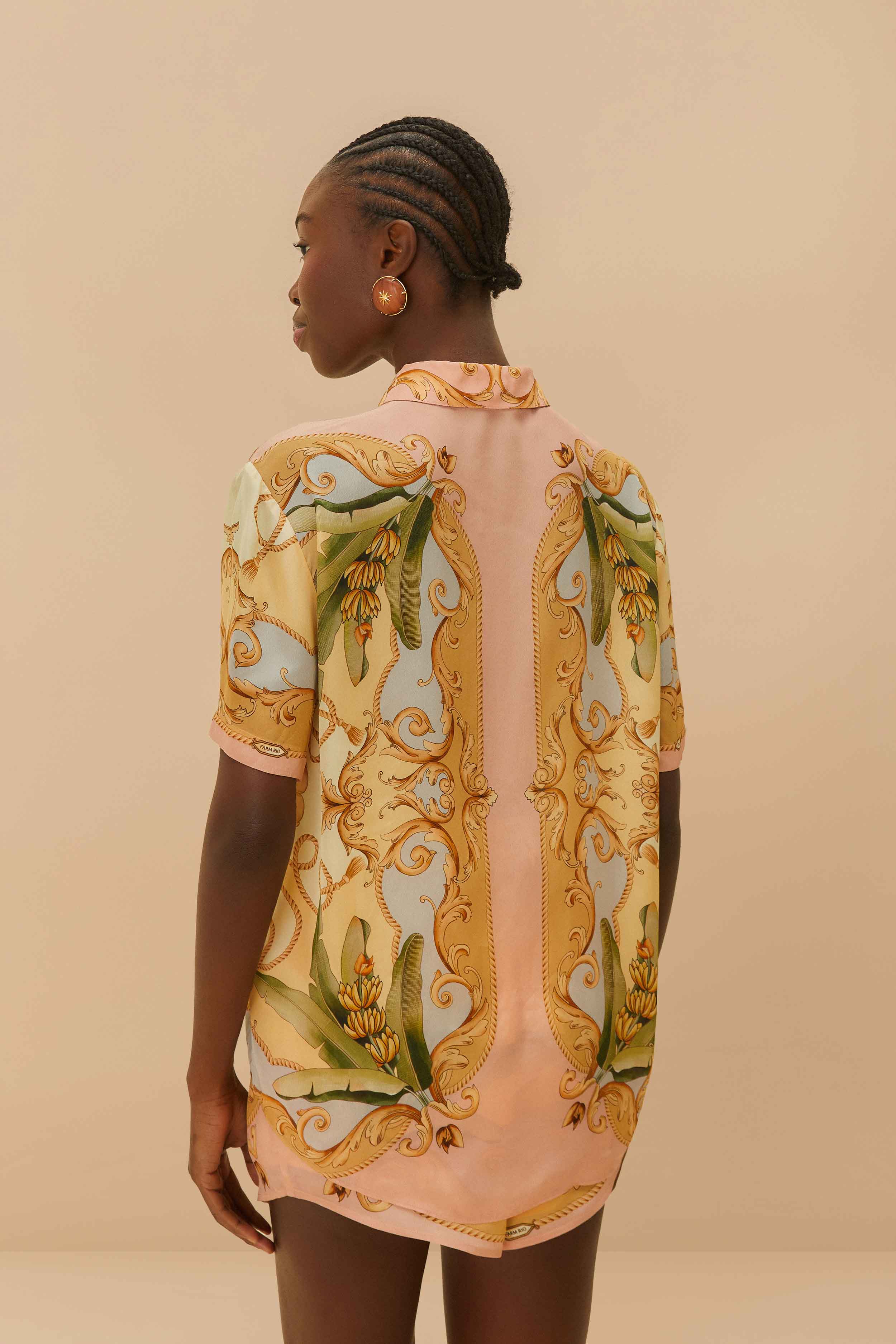 Multicolor Banana Royalty Kaleidoscope Shirt - Image 4