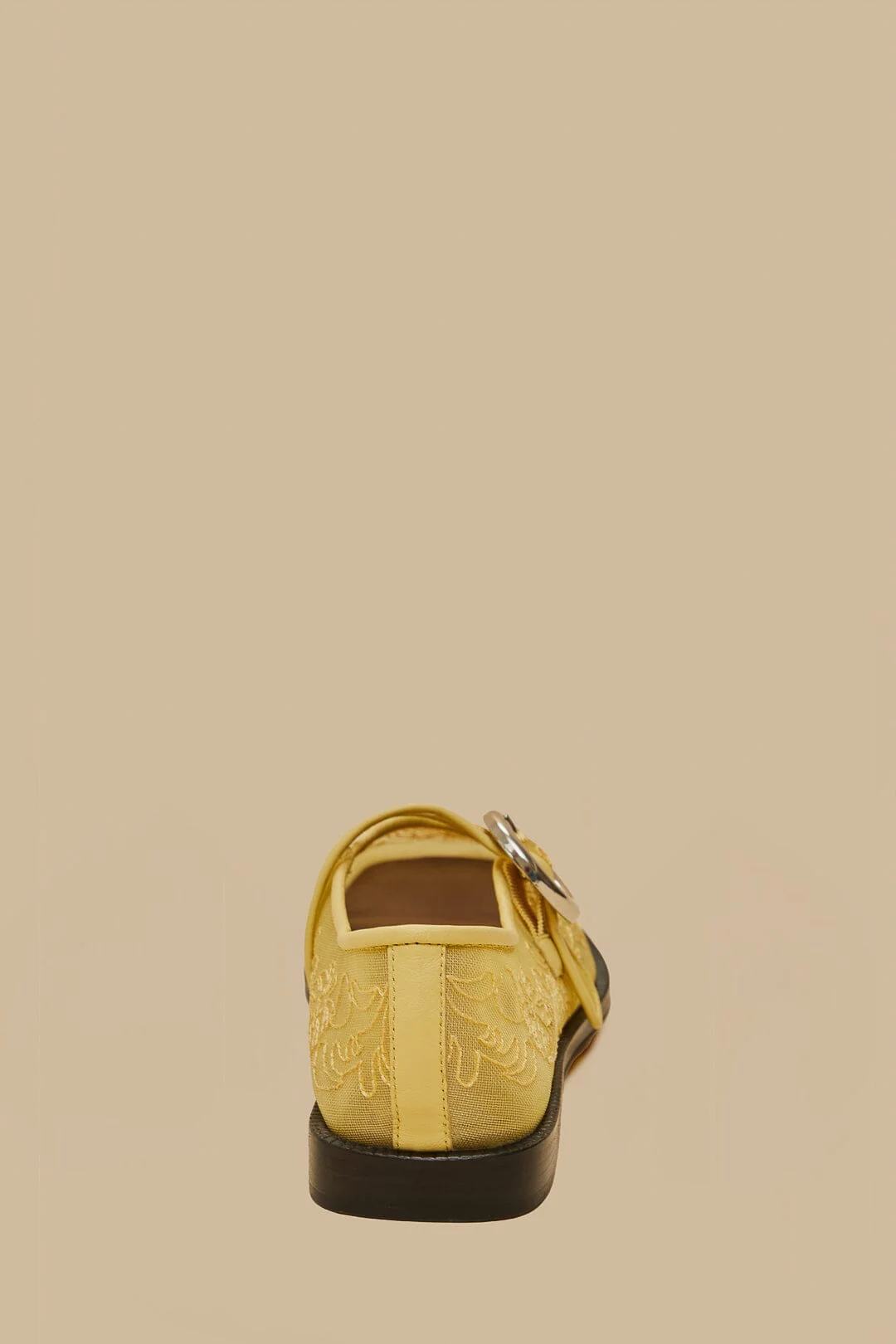 Banana Yellow Square Toe Ballerina - Image 4