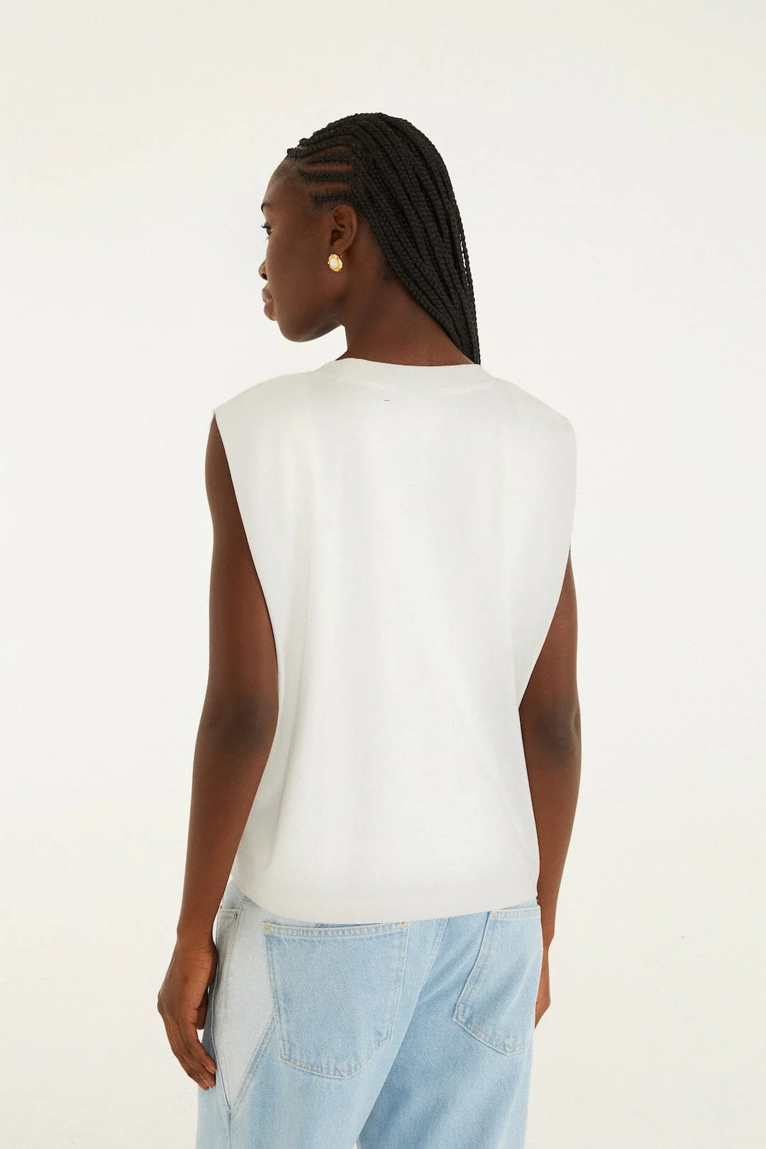 Off-White Beaded Flowers T-Shirt - Image 3