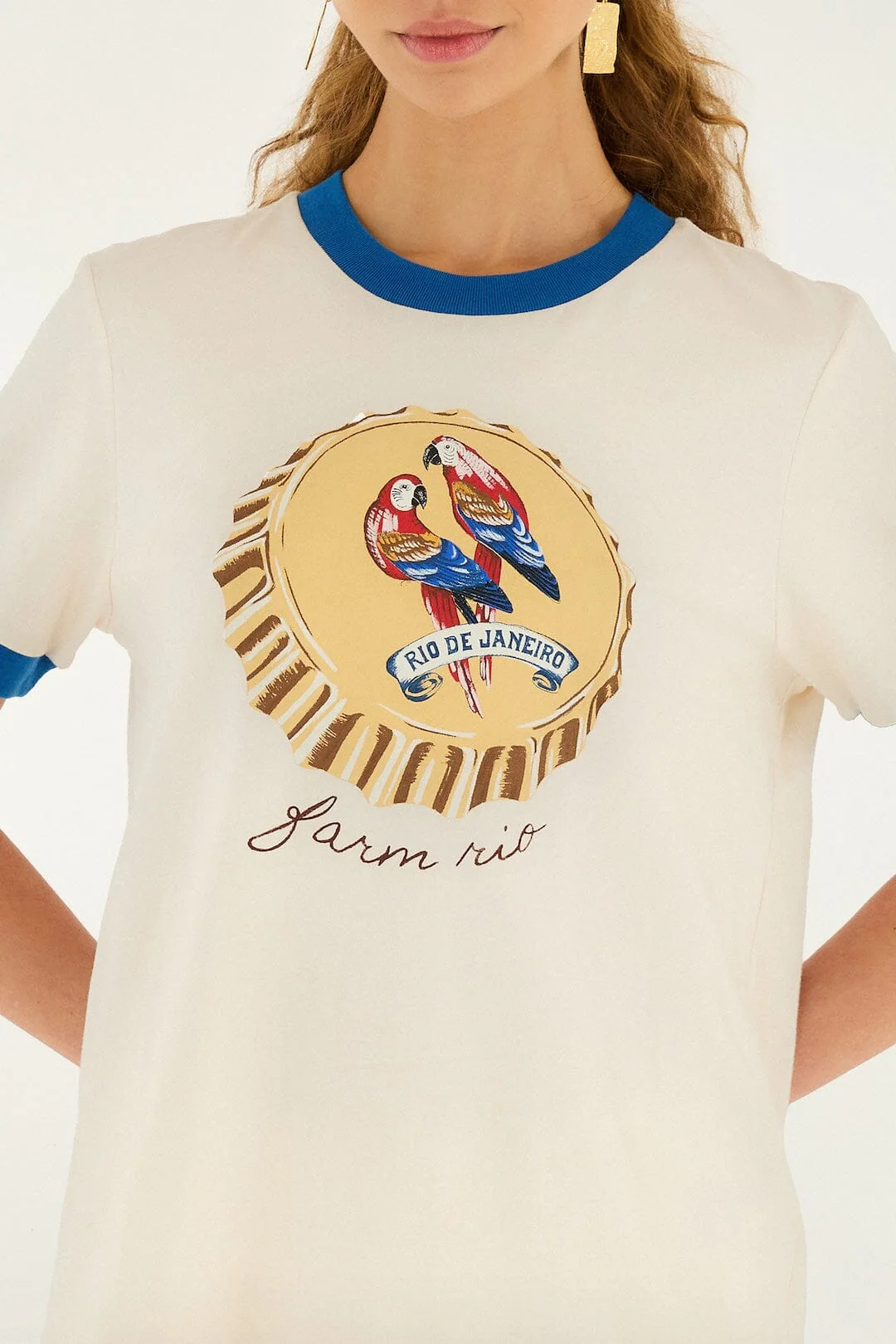 Off-White Beer Cap Organic Cotton Baby T-Shirt - Image 2