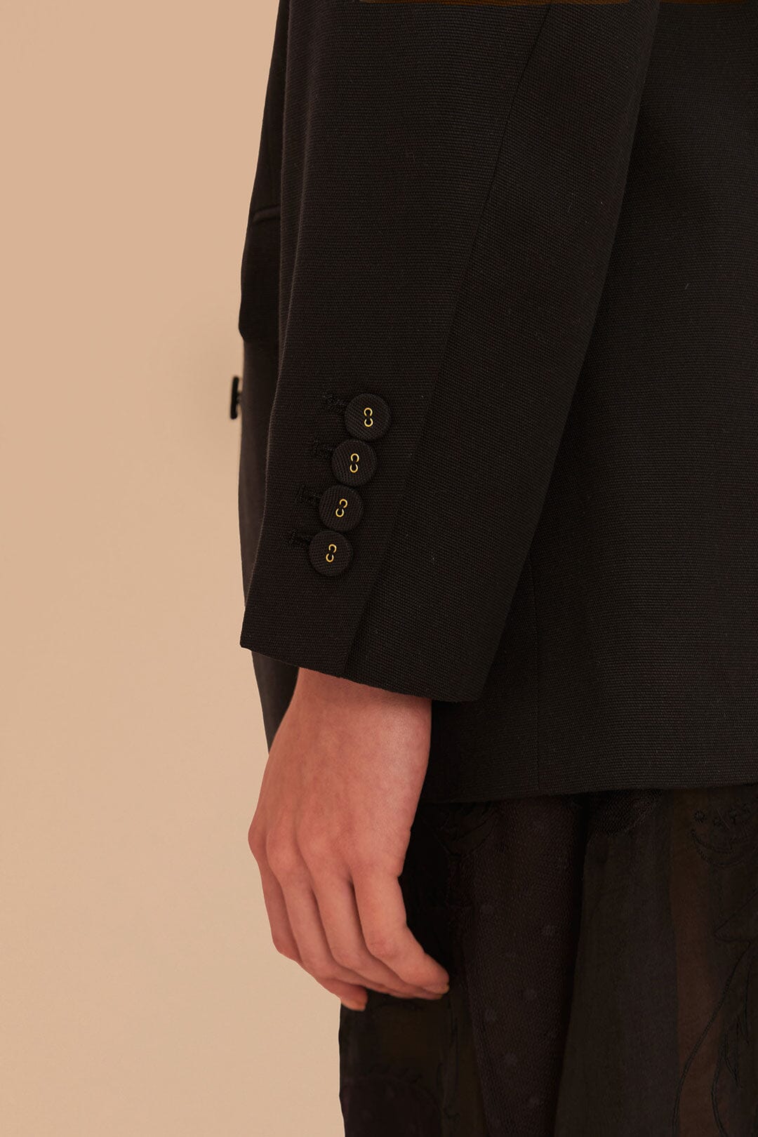 Black Flowered Blazer - Image 5