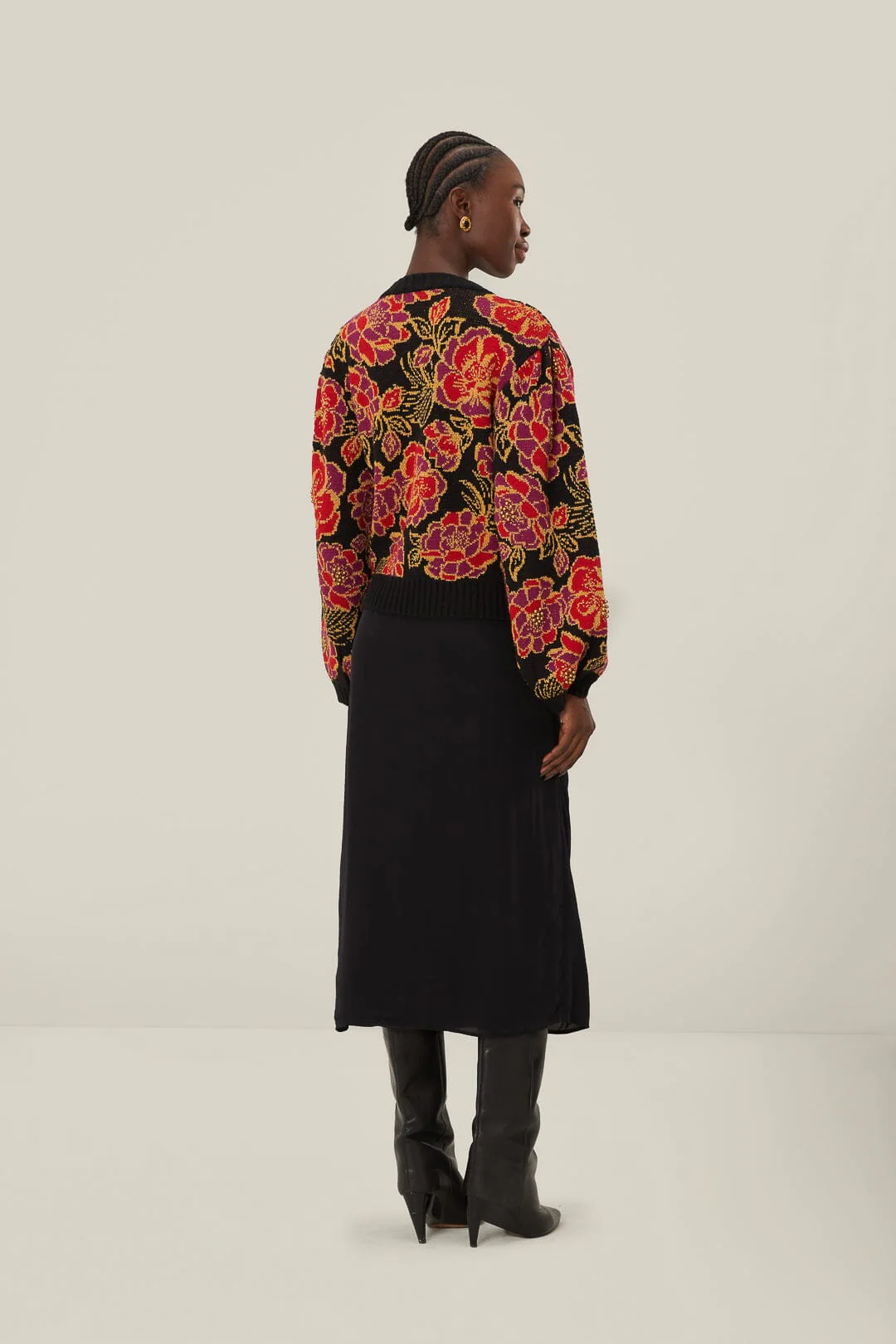 Black Midi Skirt - Image 4