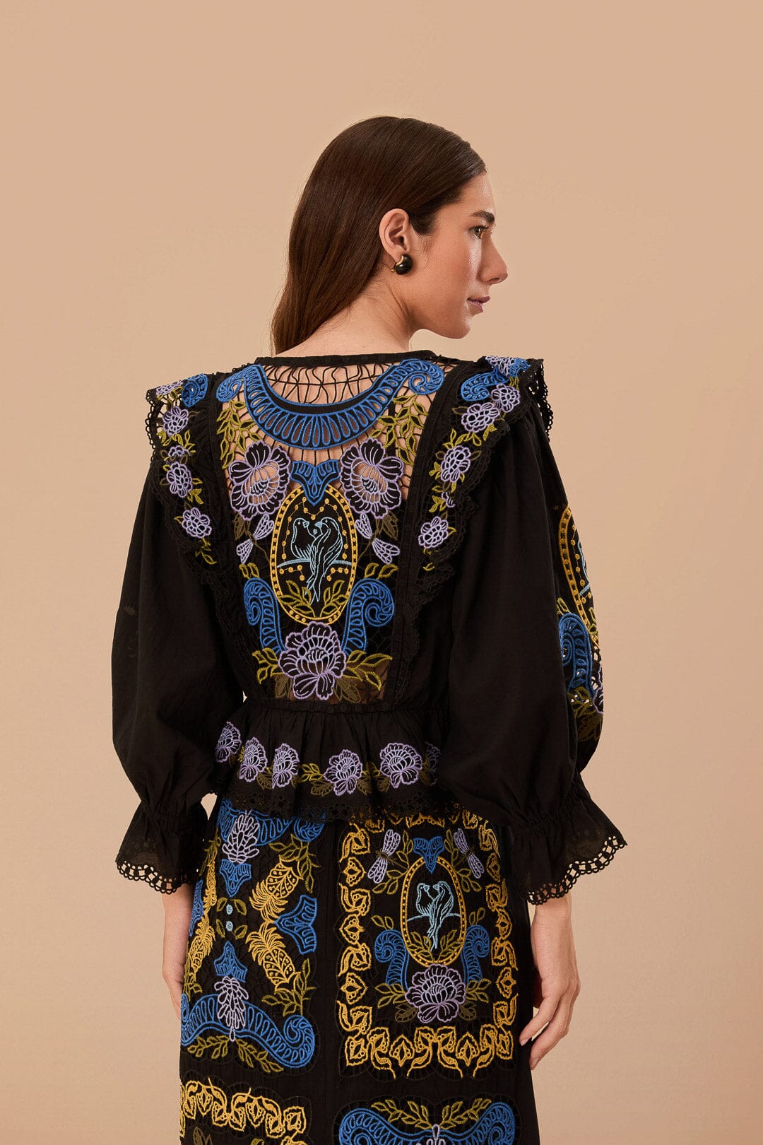 Black Richelieu Blouse - Image 3