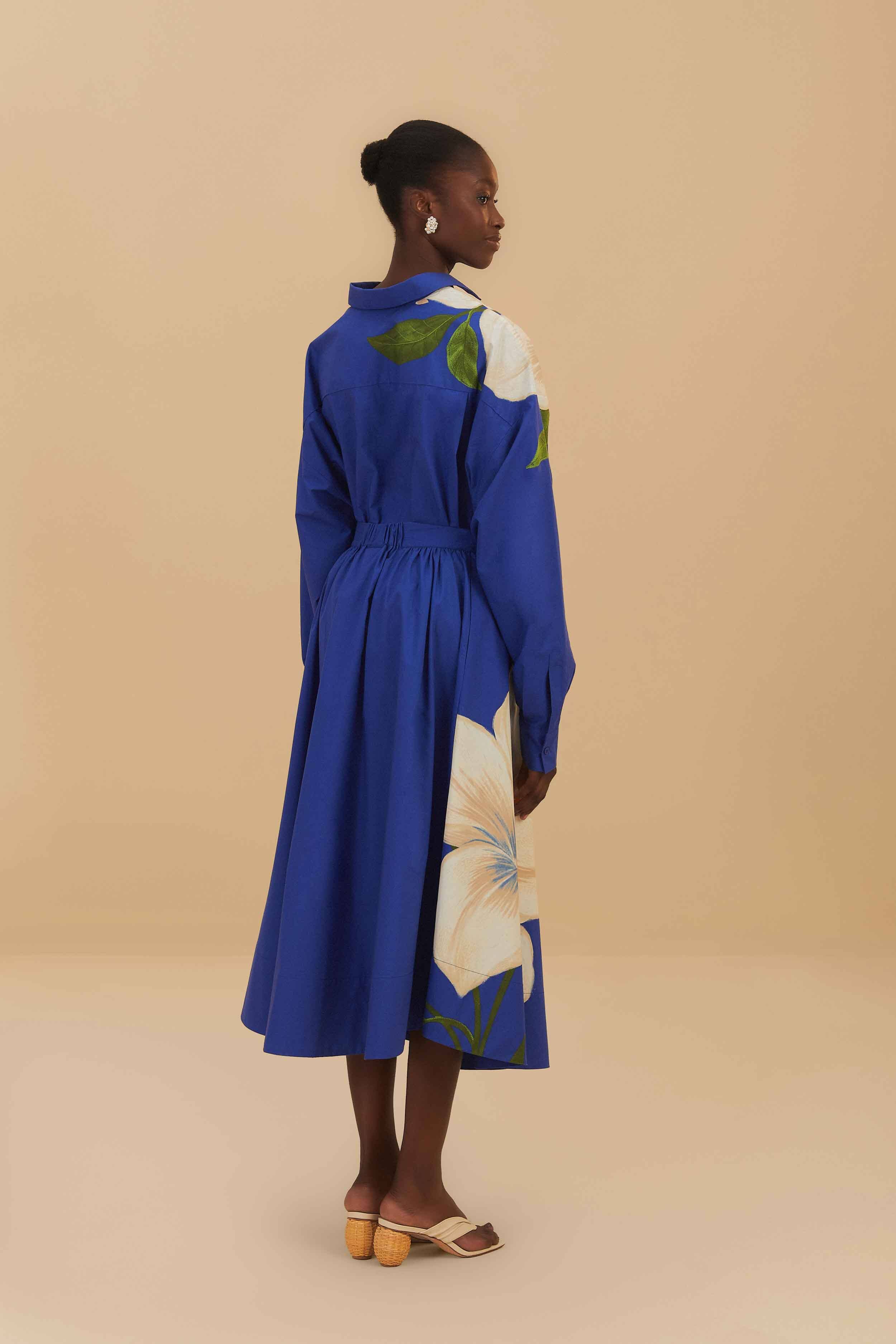 Blue Flower Skirt - Image 3