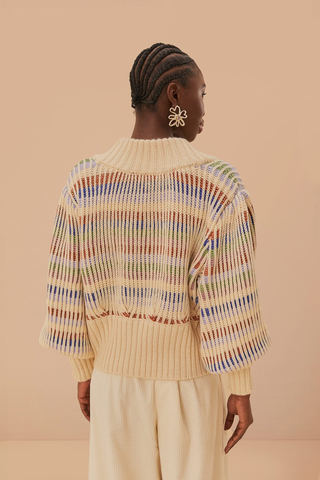 Bold Stitch Knit Cardigan - Image 4