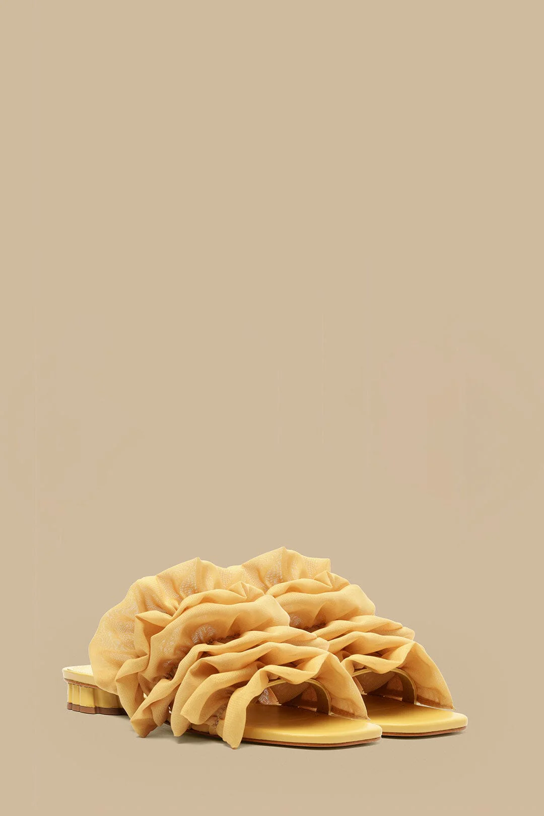 Buttermilk Ruffled Flat Sandal - Image 2
