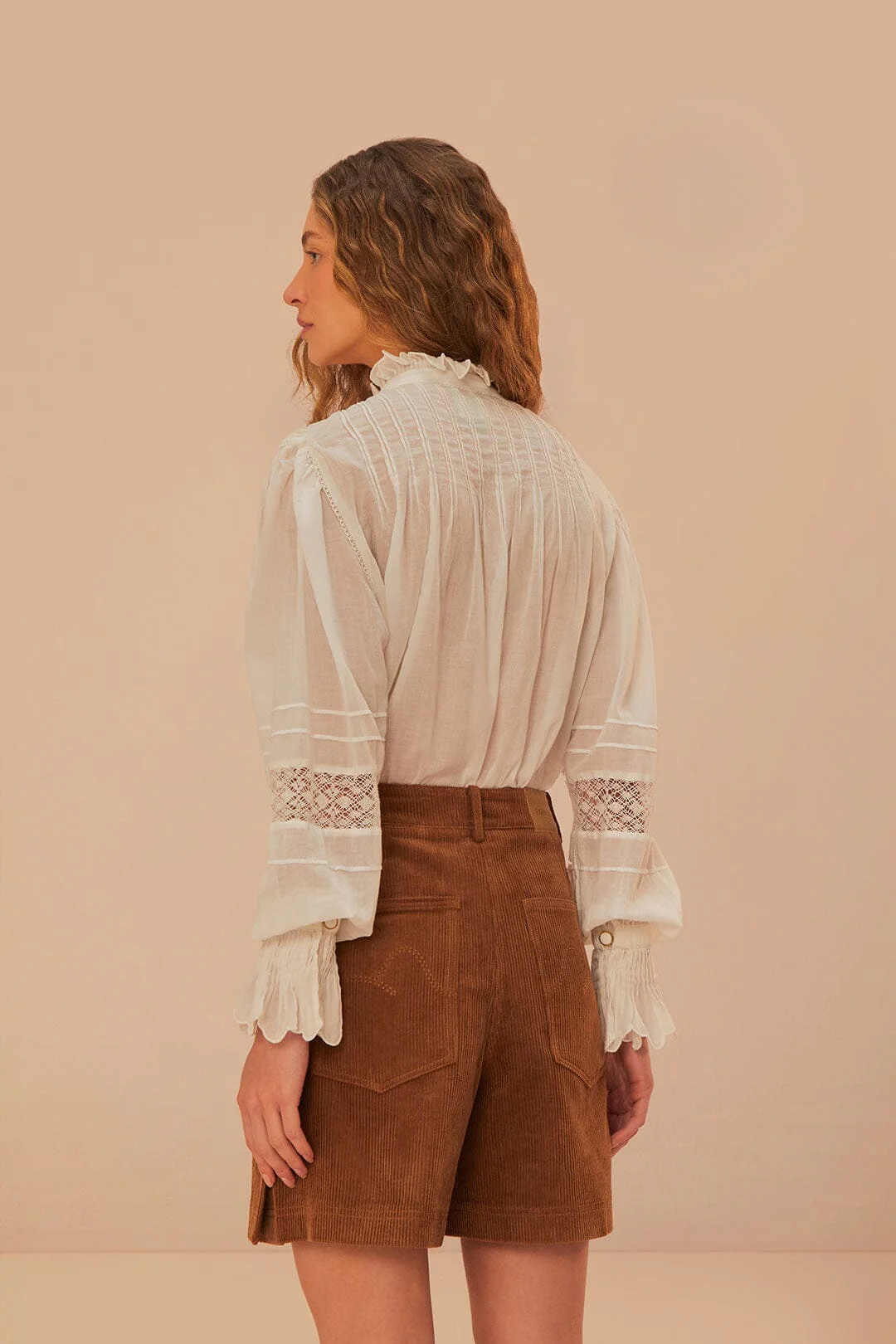 Caramel Corduroy Shorts - Image 4