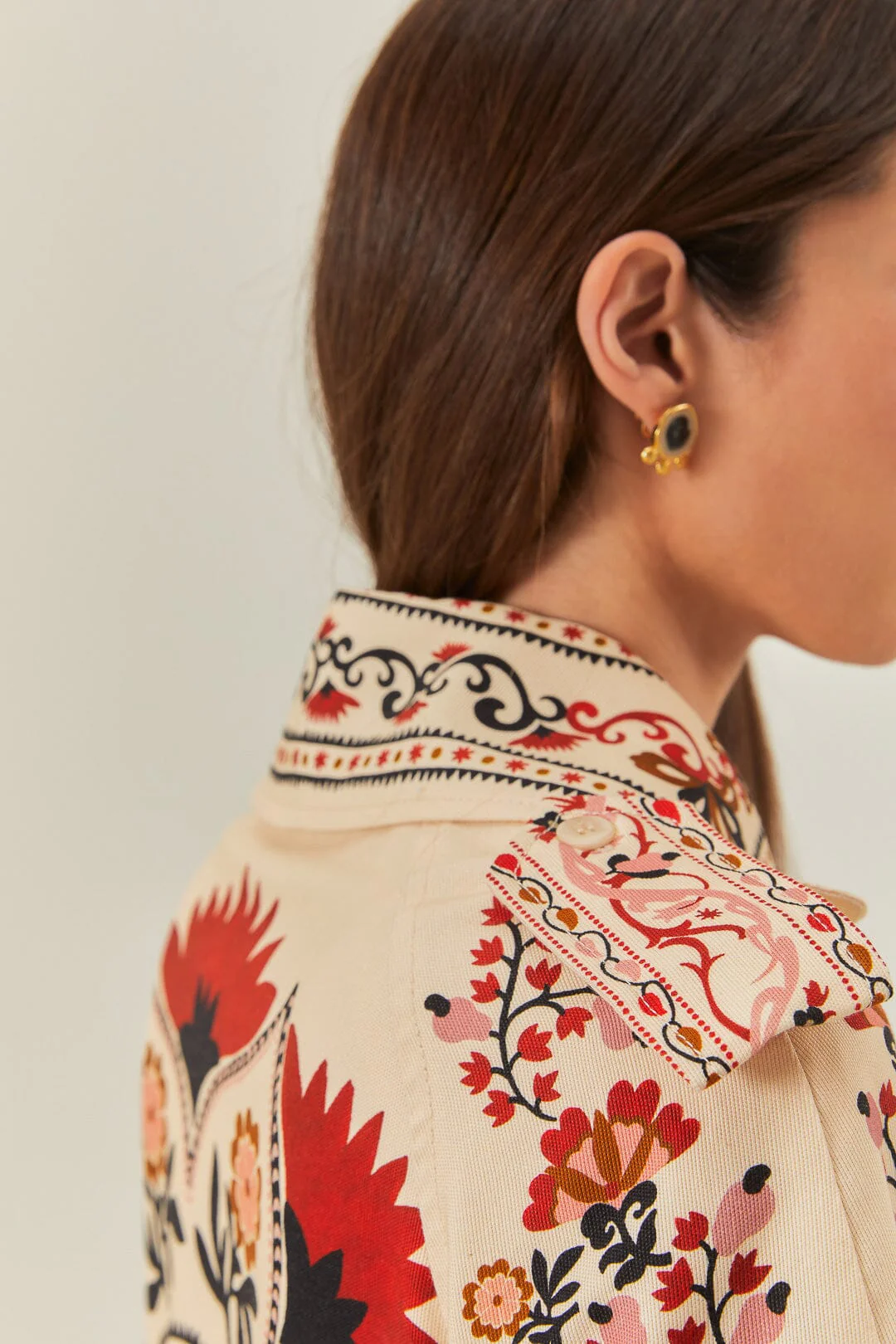 Cream Cashew Mandala Blazer - Image 5
