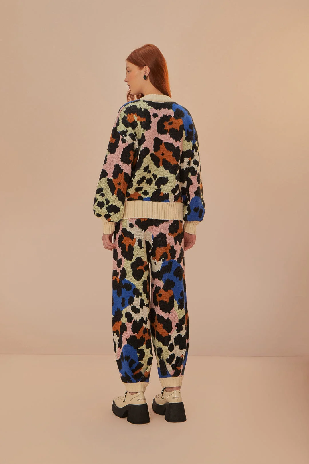 Colorful Leopards Knit Pants - Image 4
