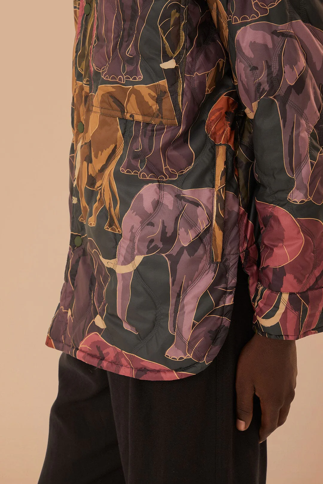 Elephants Reversible Puffer Shirt - Image 6