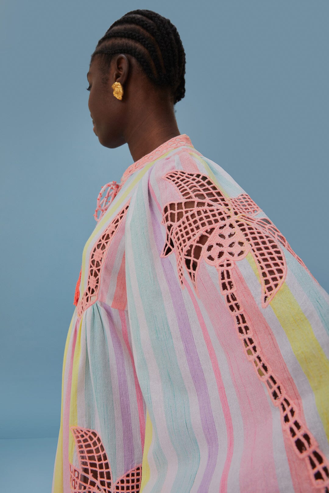 Embroidered Coconut Richelieu Cover-Up - Image 2