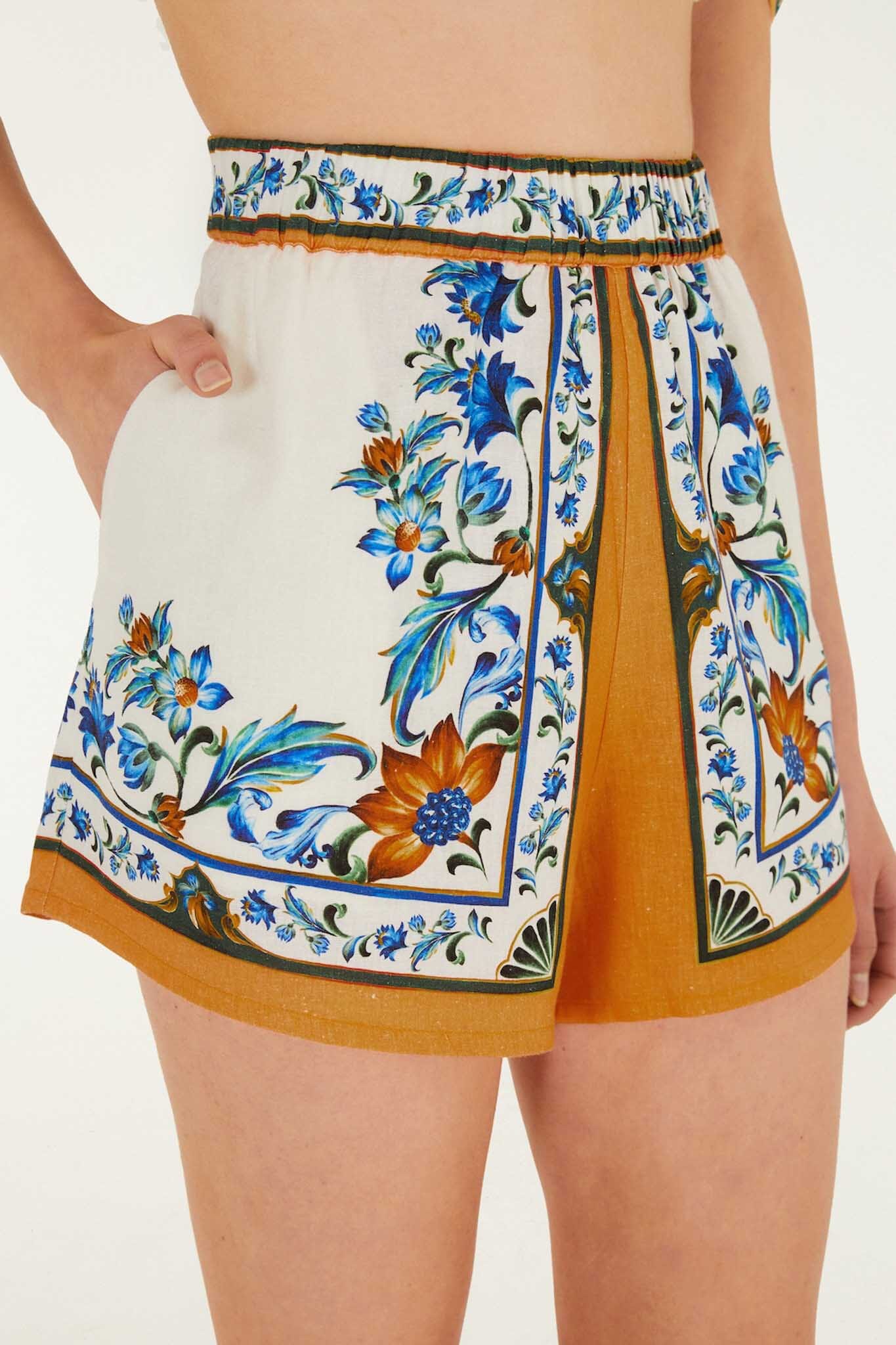 Off-White Flora Tile Shorts - Image 2