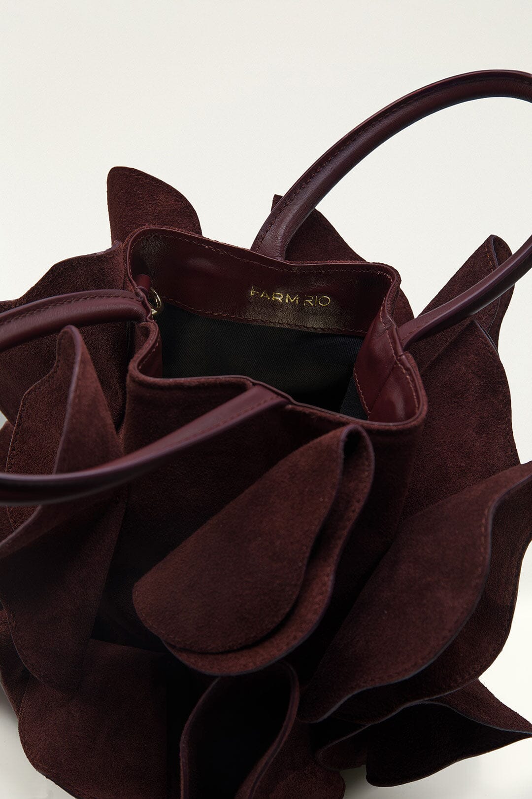 Brown Leather Flower Bag - Image 4