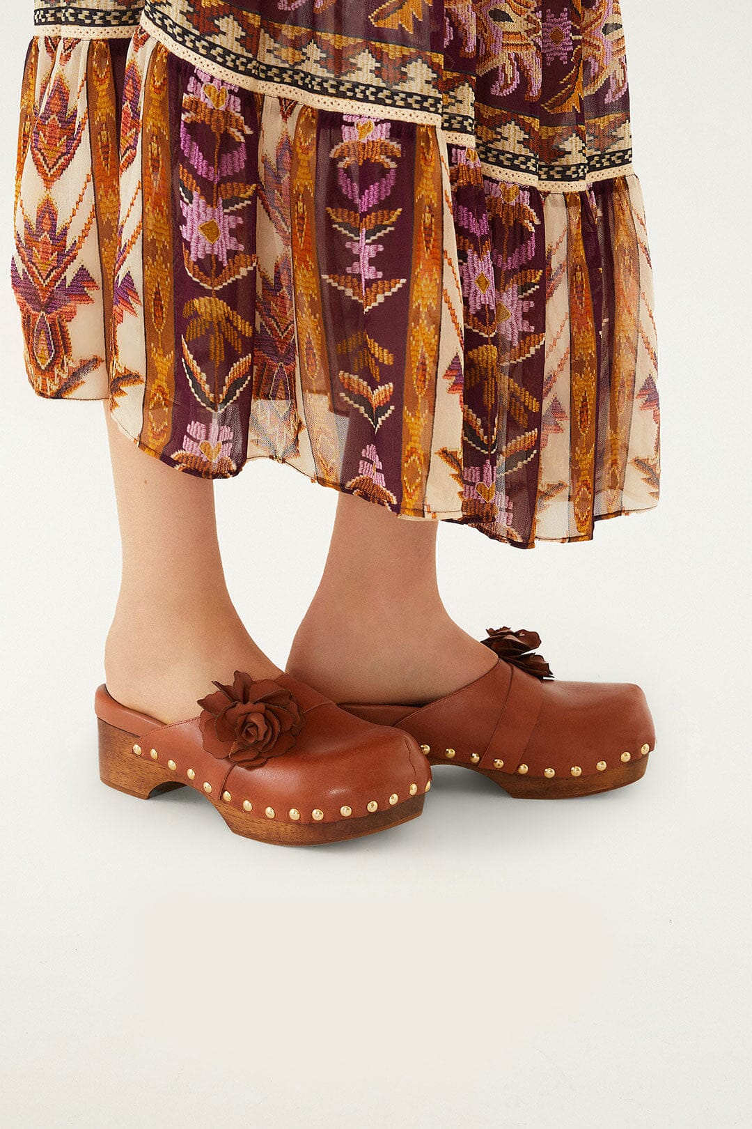 Brown Flower Clog - Image 8