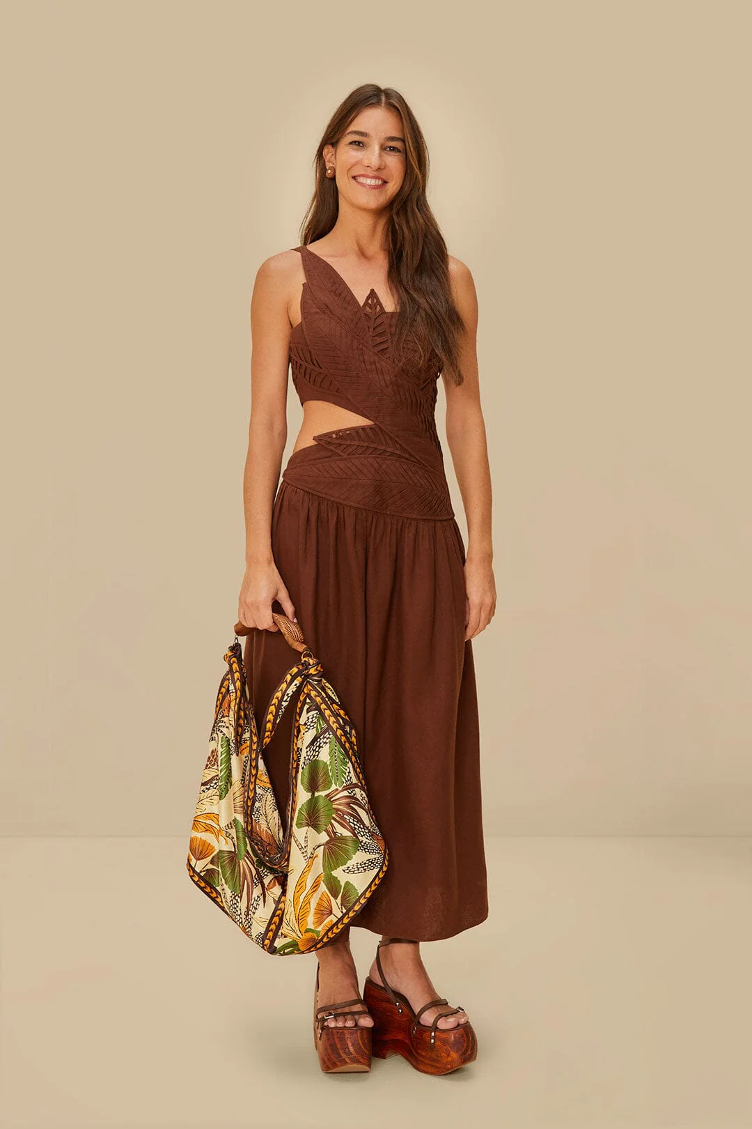 Foliage Sketch Scarf Tote Bag - Image 4