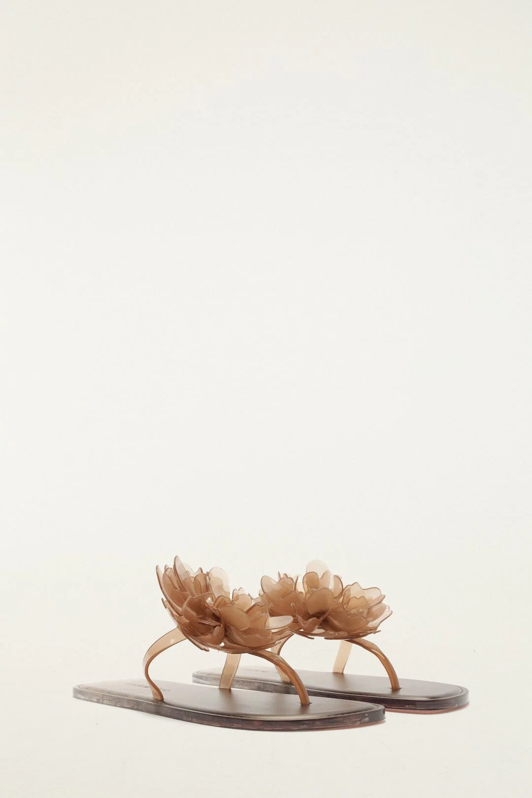Caramel Jelly Flower Flat Sandal - Image 2