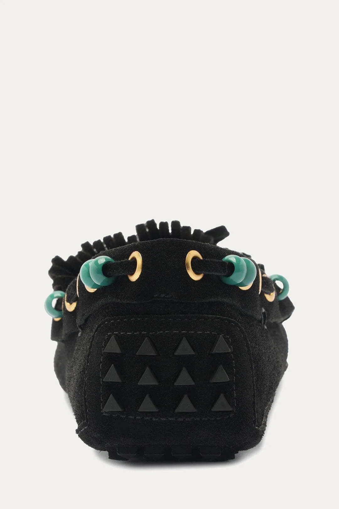 Black Fringe Suede Moccasin - Image 3