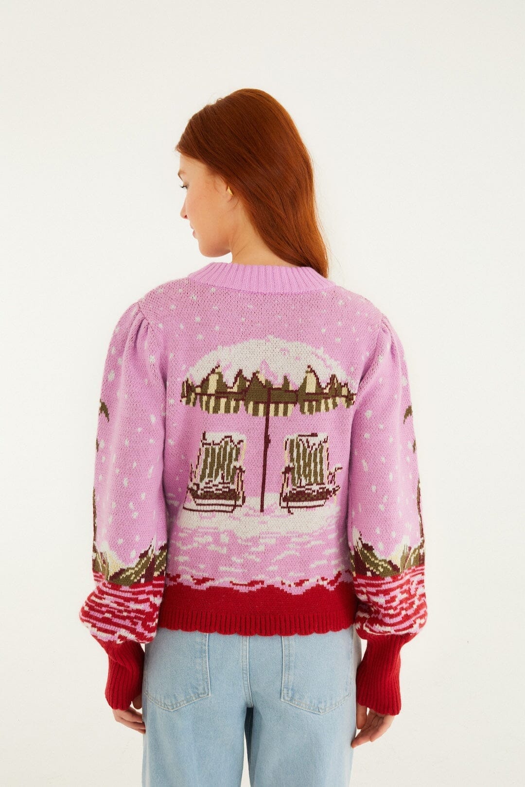 Pink From Sand To Snow Knit Sweater - Image 3