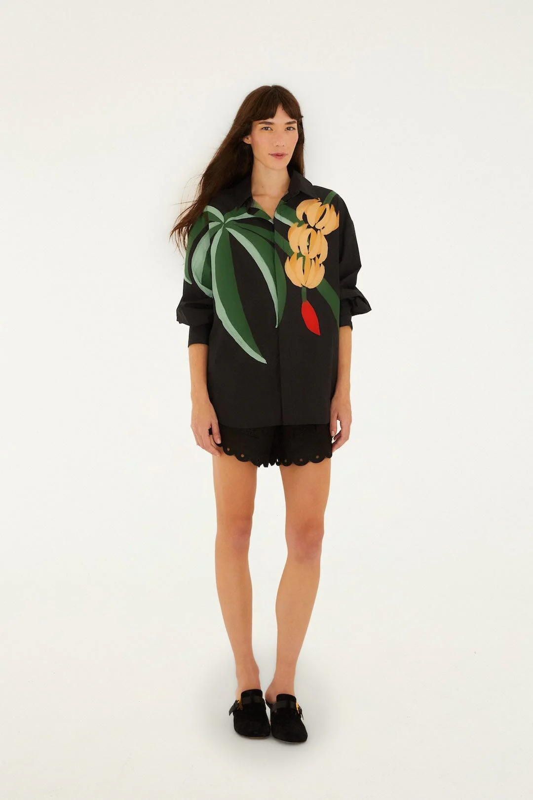 Graphic Banana Tree Organic Cotton Shirt - Image 4