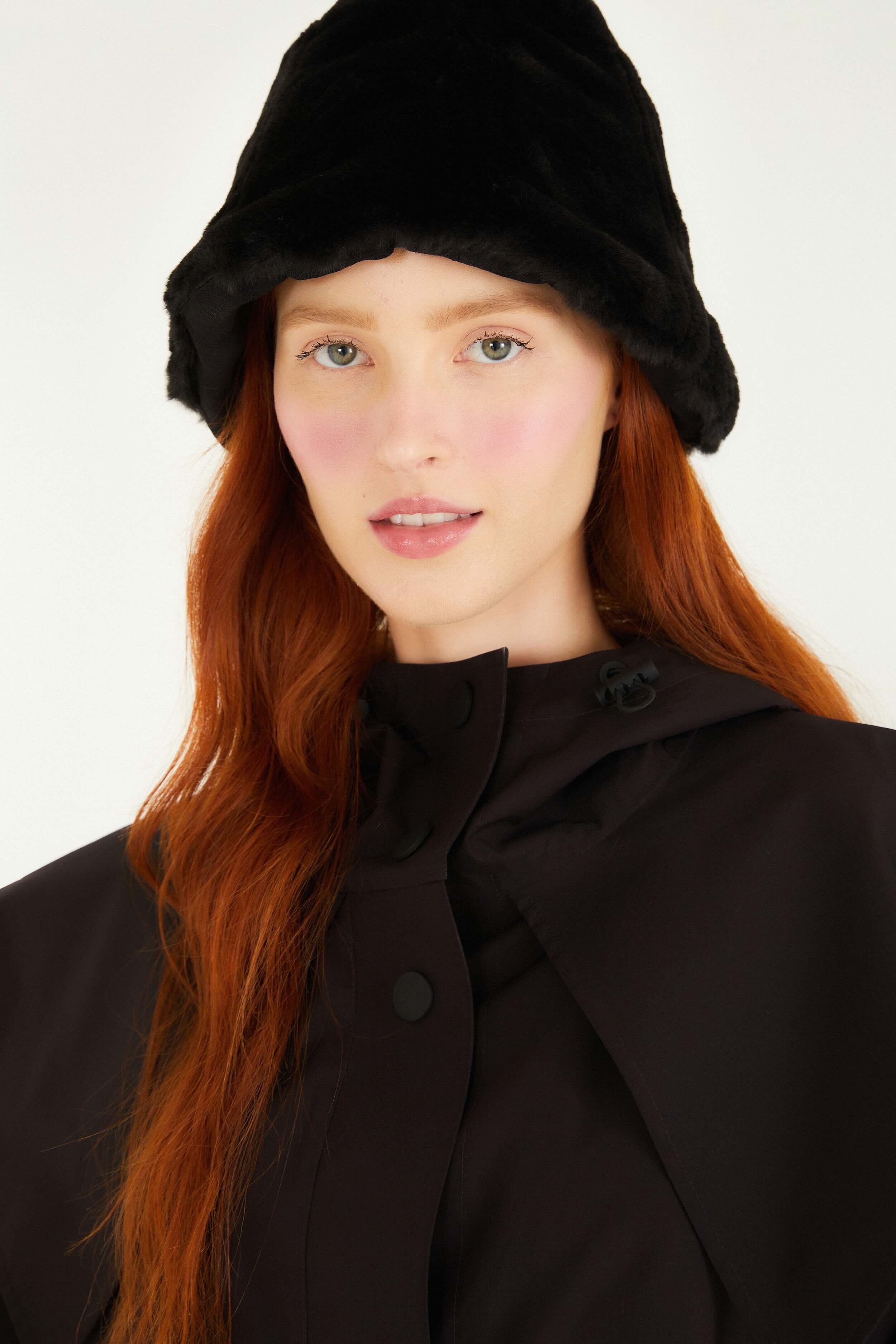 Black Growing Flowers Raincoat - Image 4