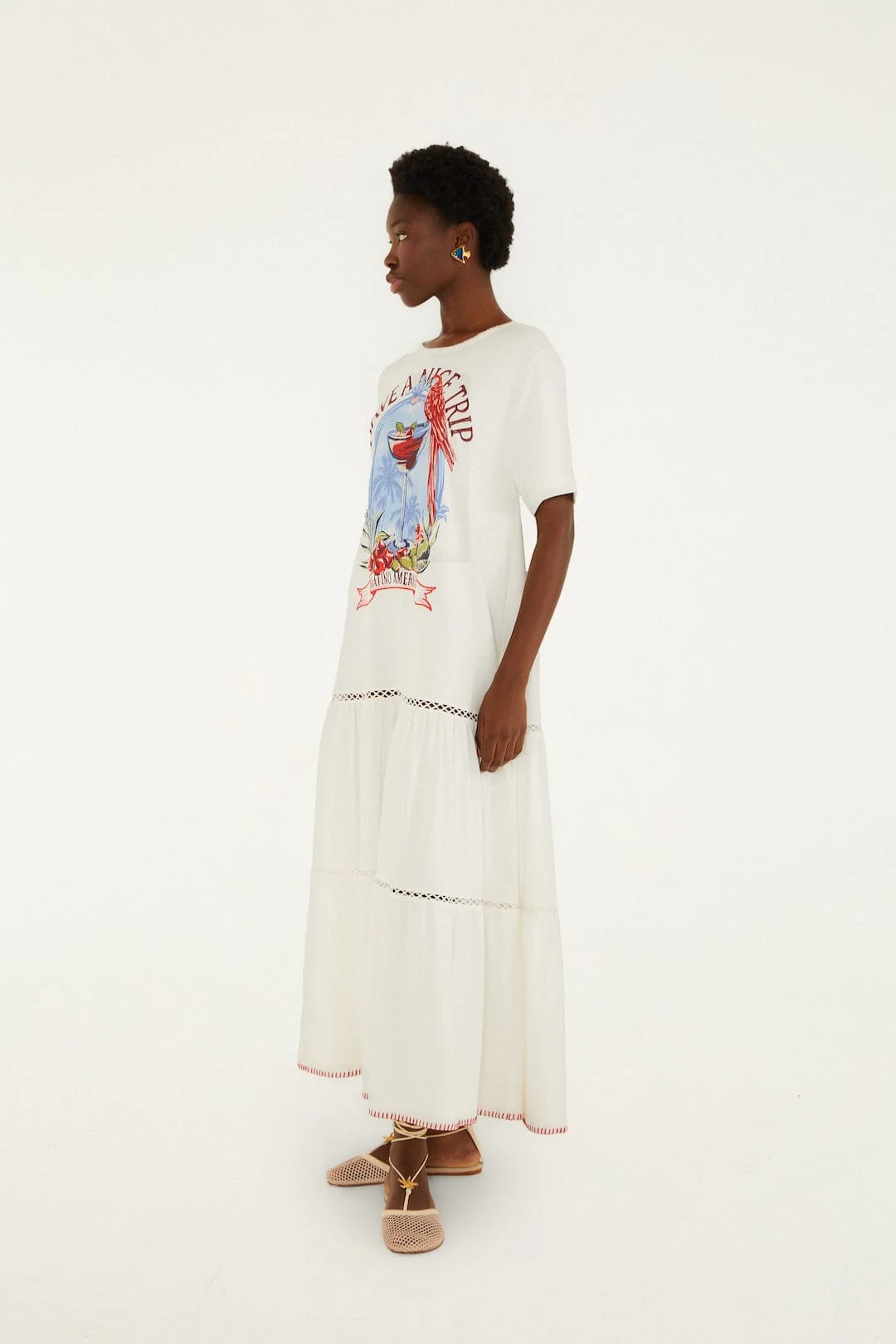 Have A Nice Trip Organic Cotton Maxi Dress - Image 4