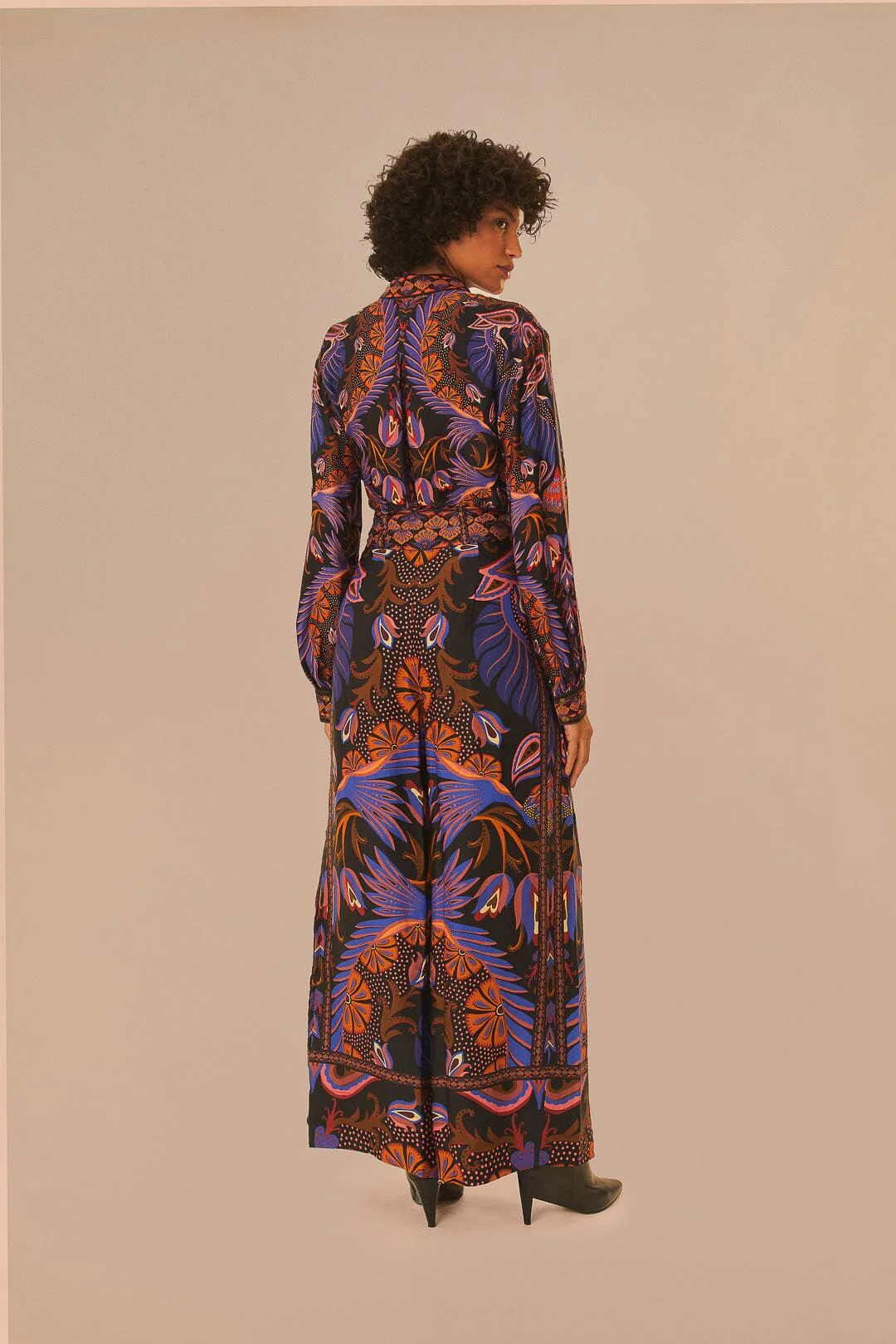 Black Heart Forest LENZING™ ECOVERO™ Viscose Wide Pants - Image 3