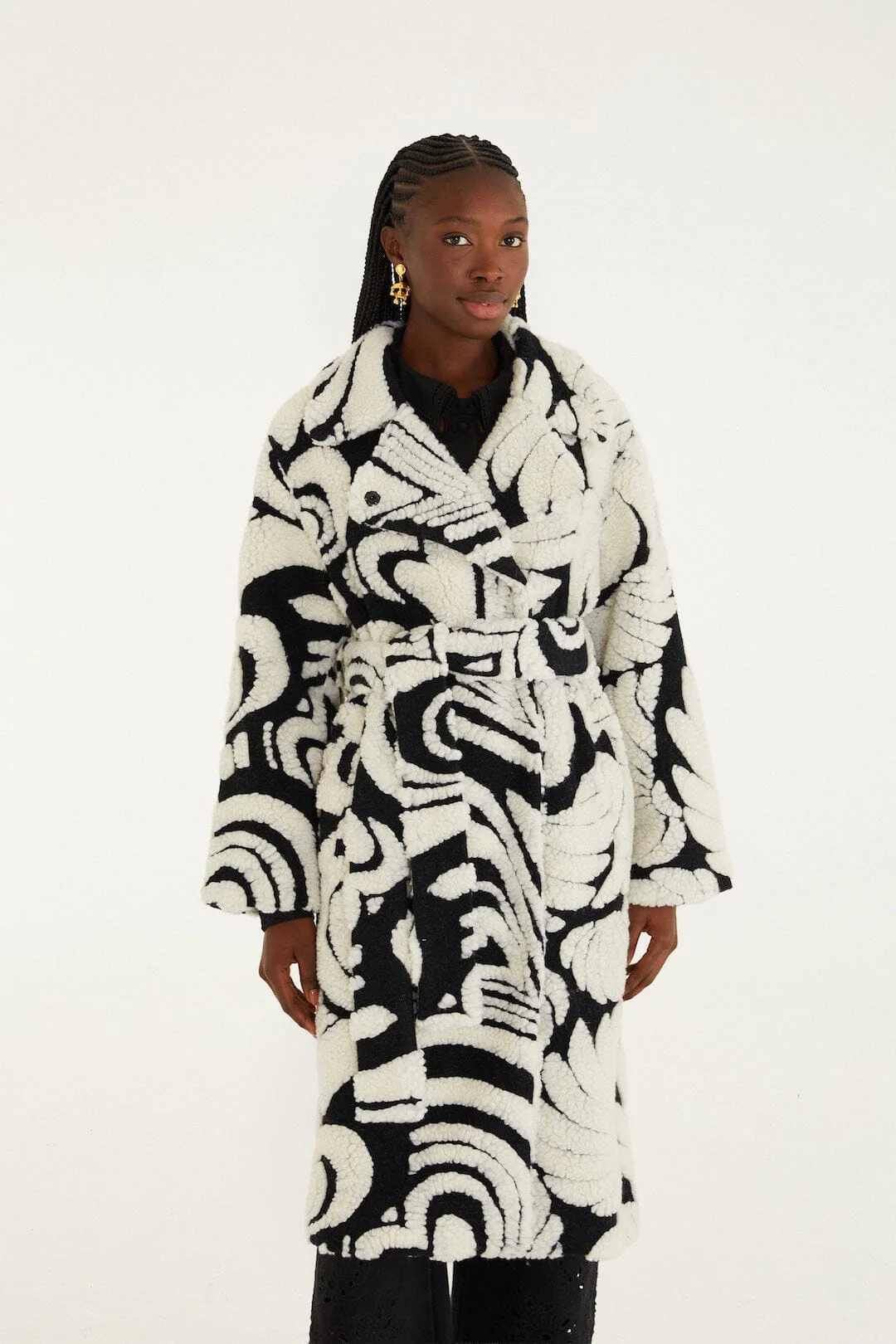 Hearts And Bananas Fleece Coat - Image 4