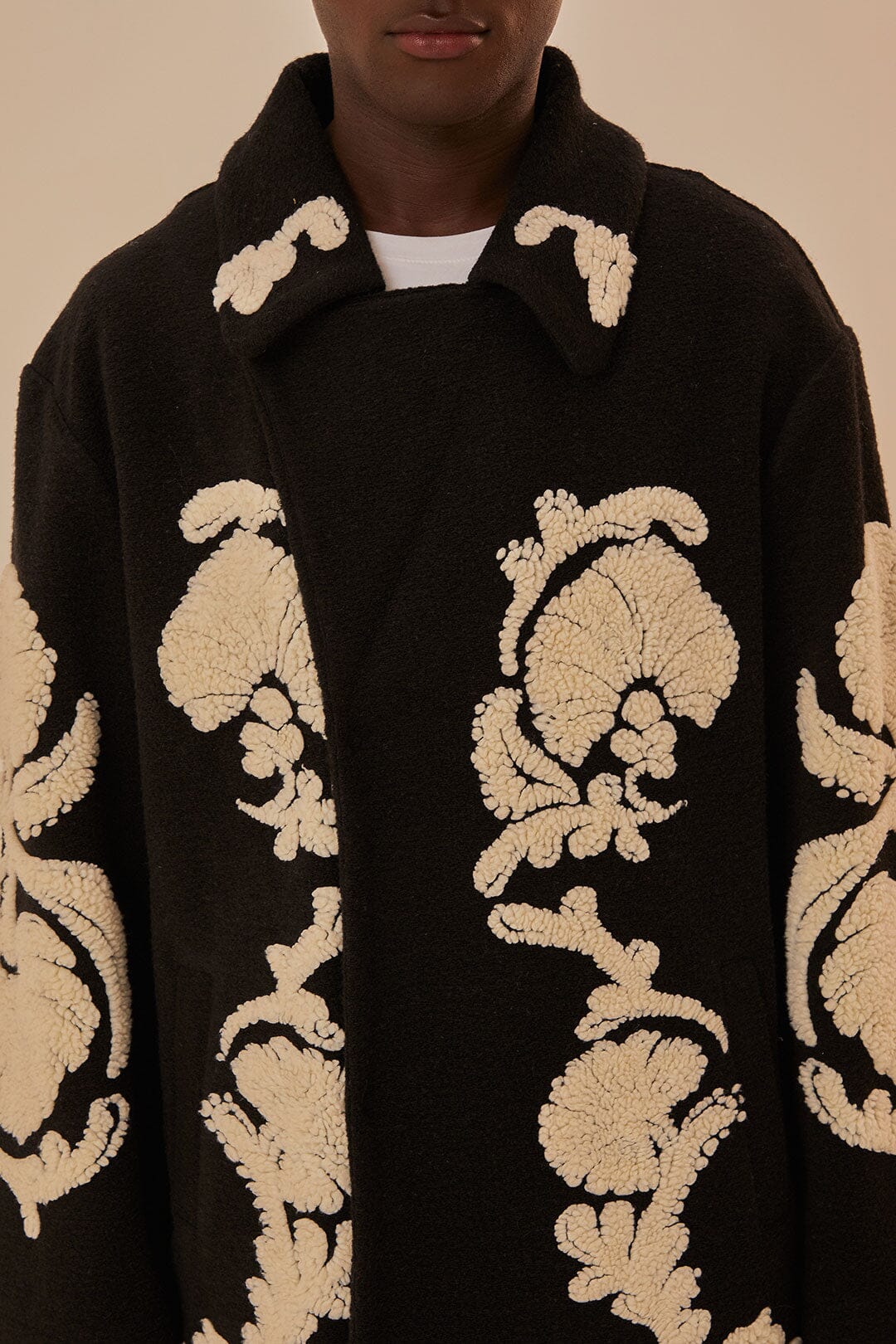 Black Helen Fleece Coat - Image 6