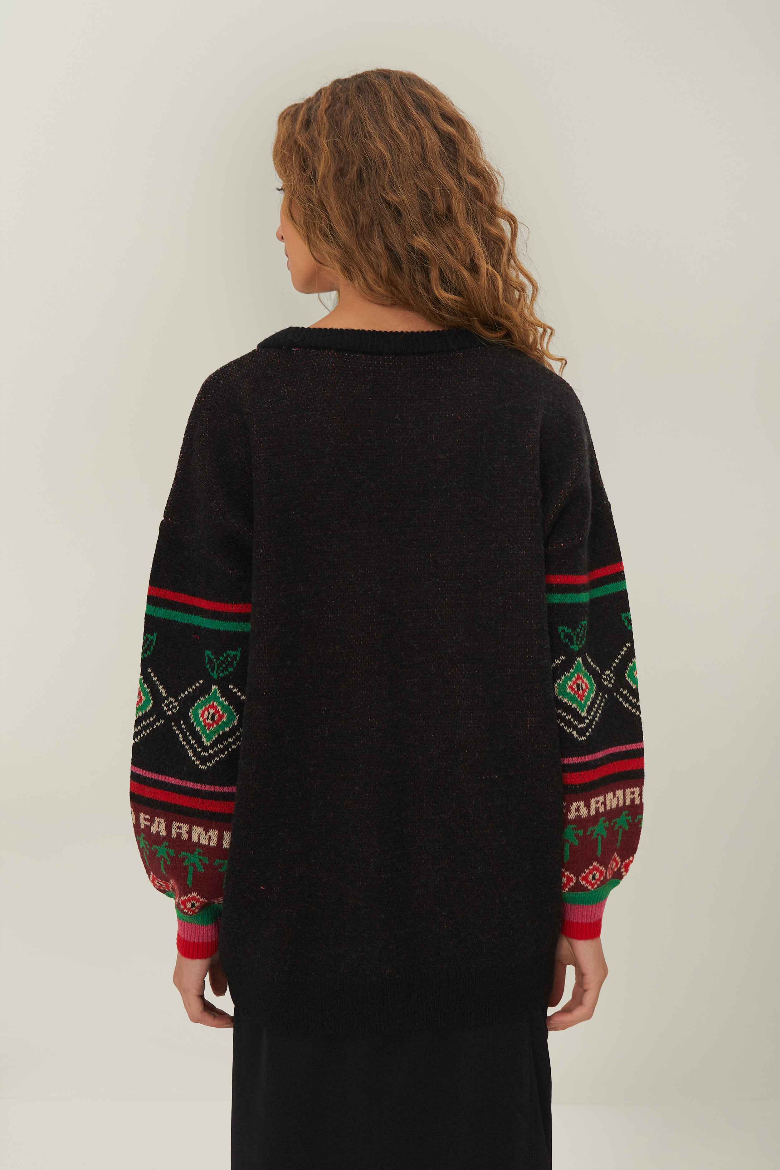 Black Hohoho Knit Sweater - Image 3
