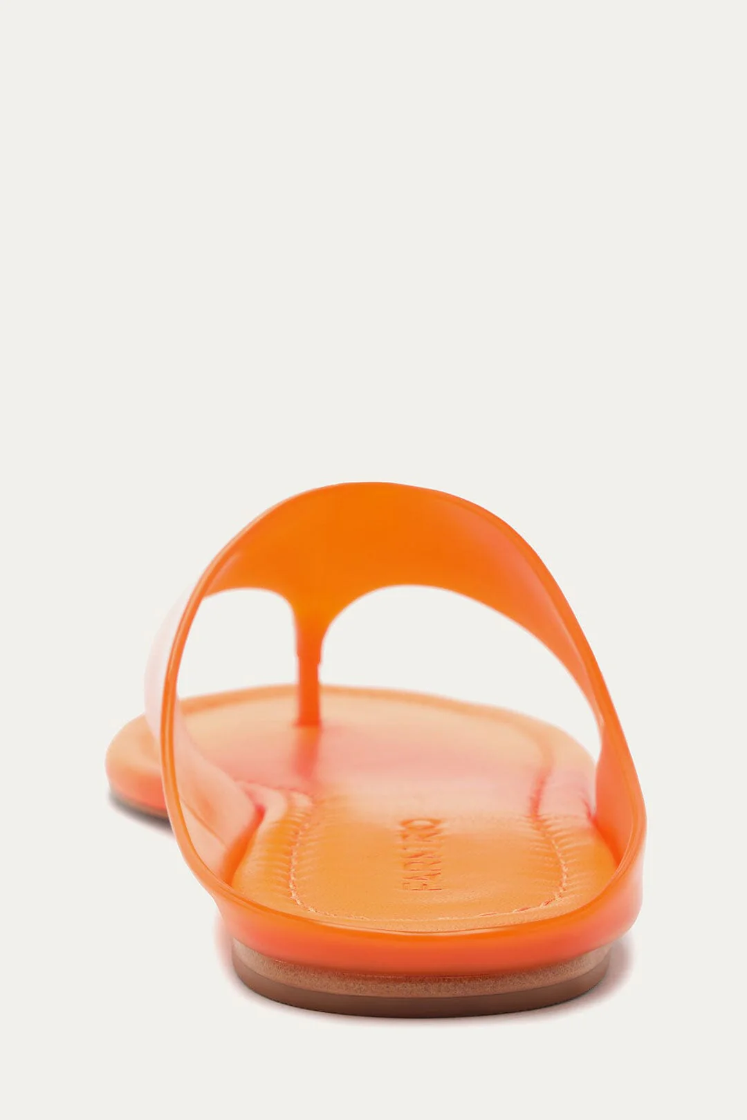 Orange Jelly Flat Sandal - Image 3