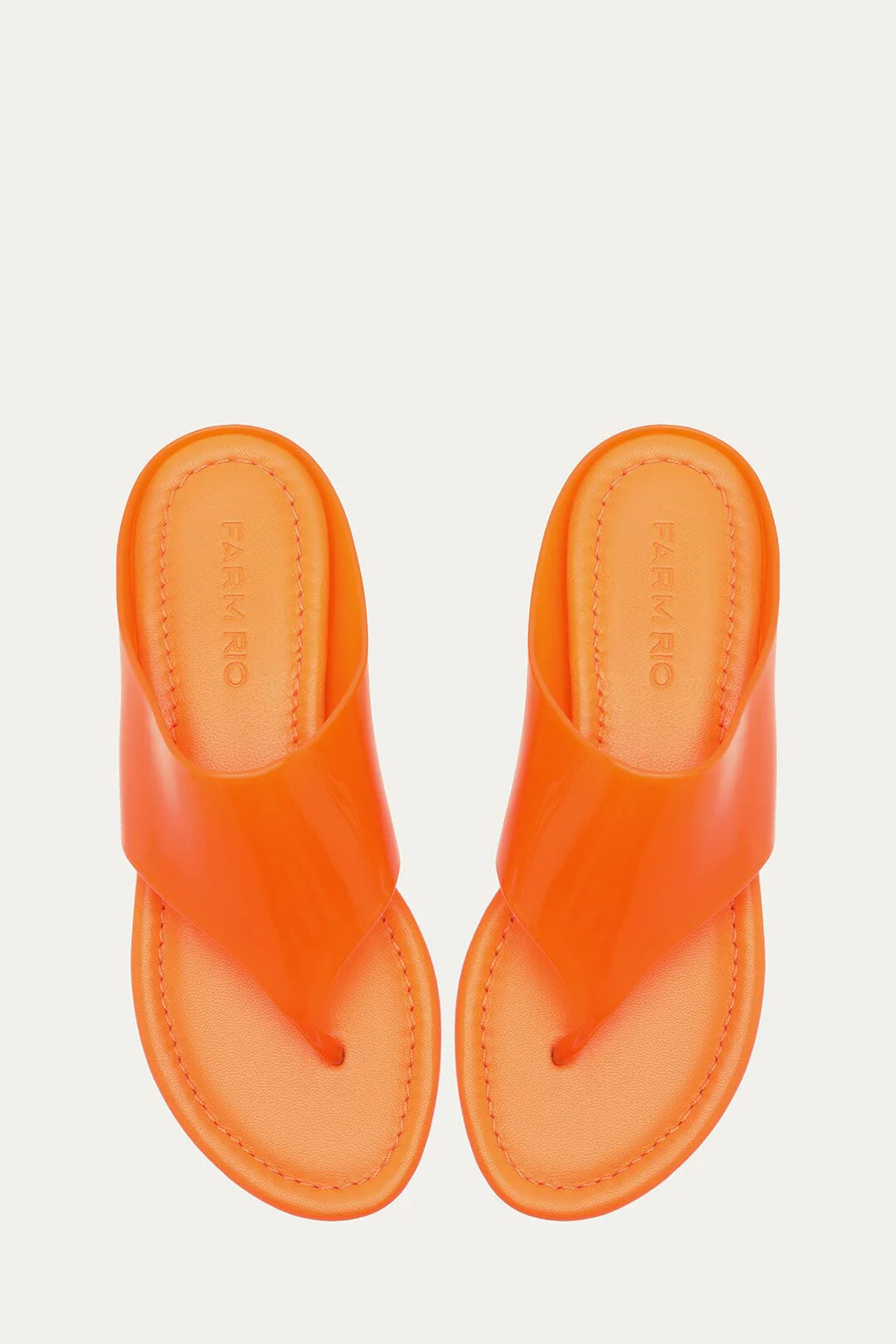 Orange Jelly Flat Sandal - Image 4