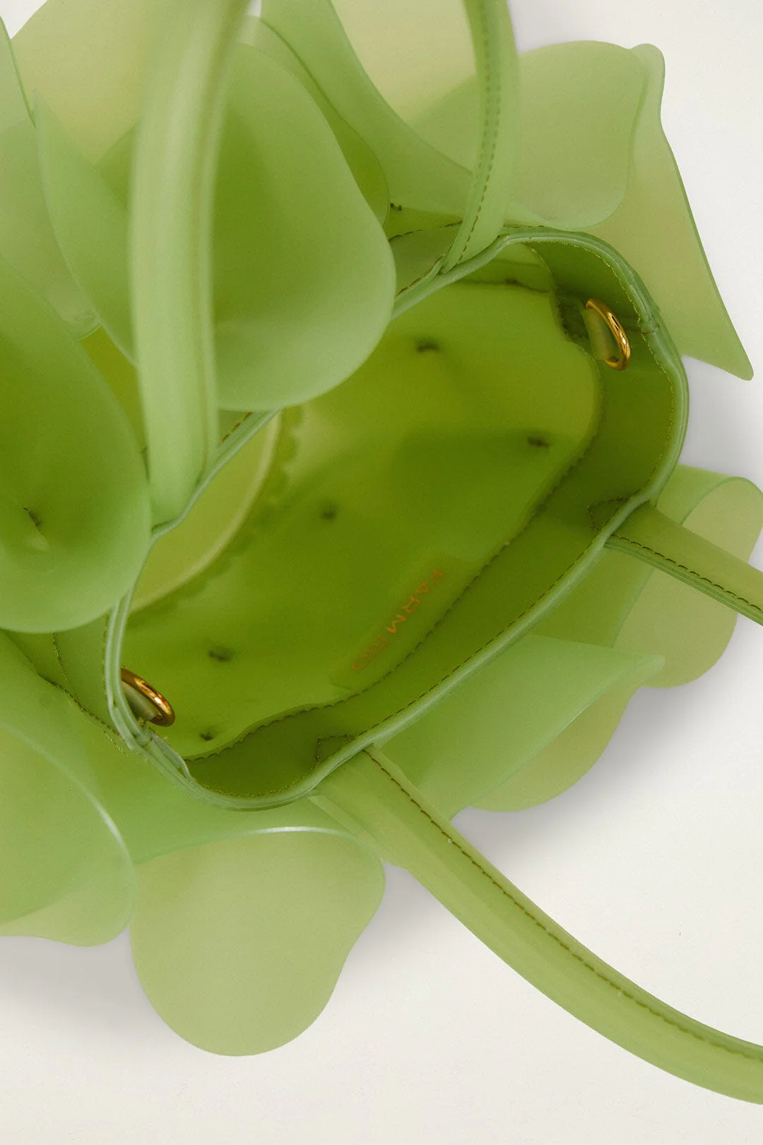 Green Jelly Flower Bag - Image 3