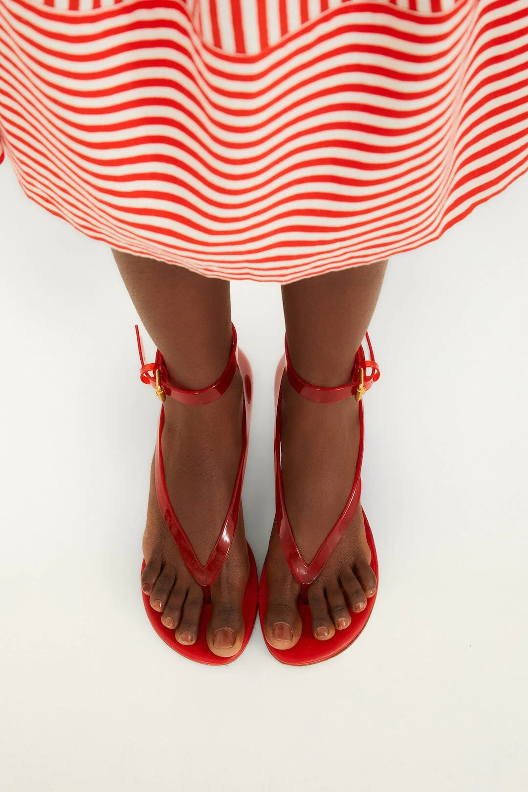 Red Jelly Heel Sandal - Image 4