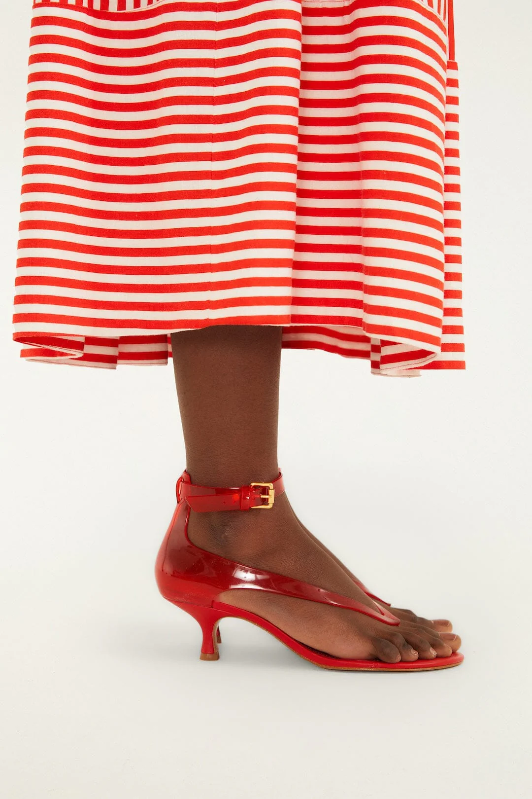 Red Jelly Heel Sandal - Image 5