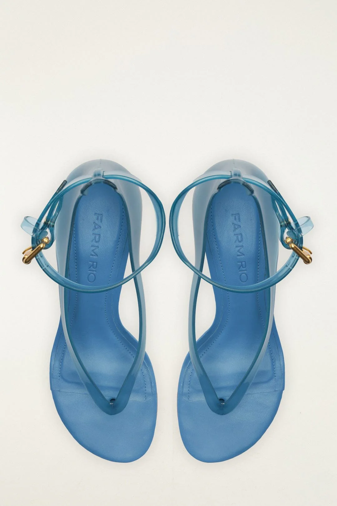 Blue Jelly Heel Sandal - Image 3