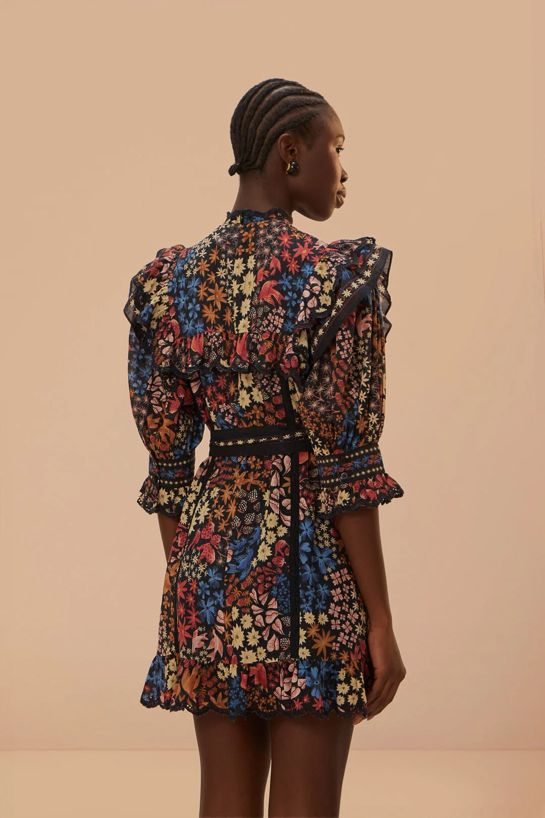 Black Jujus Garden Mini Dress - Image 4