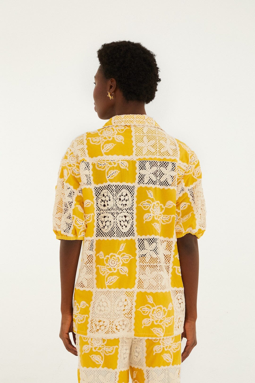 Lace Short Sleeve Shirt - Image 3