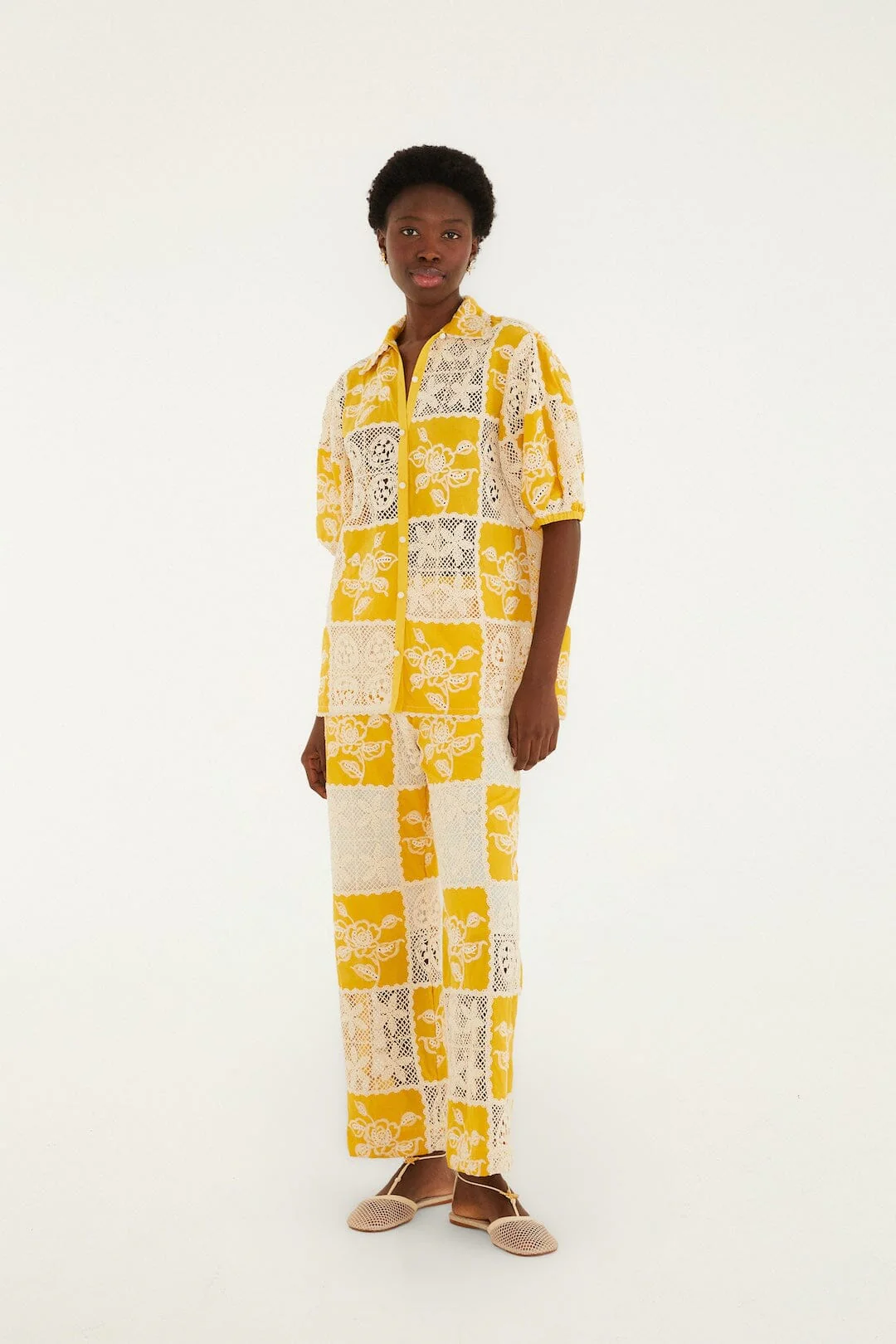 Lace Short Sleeve Shirt - Image 4