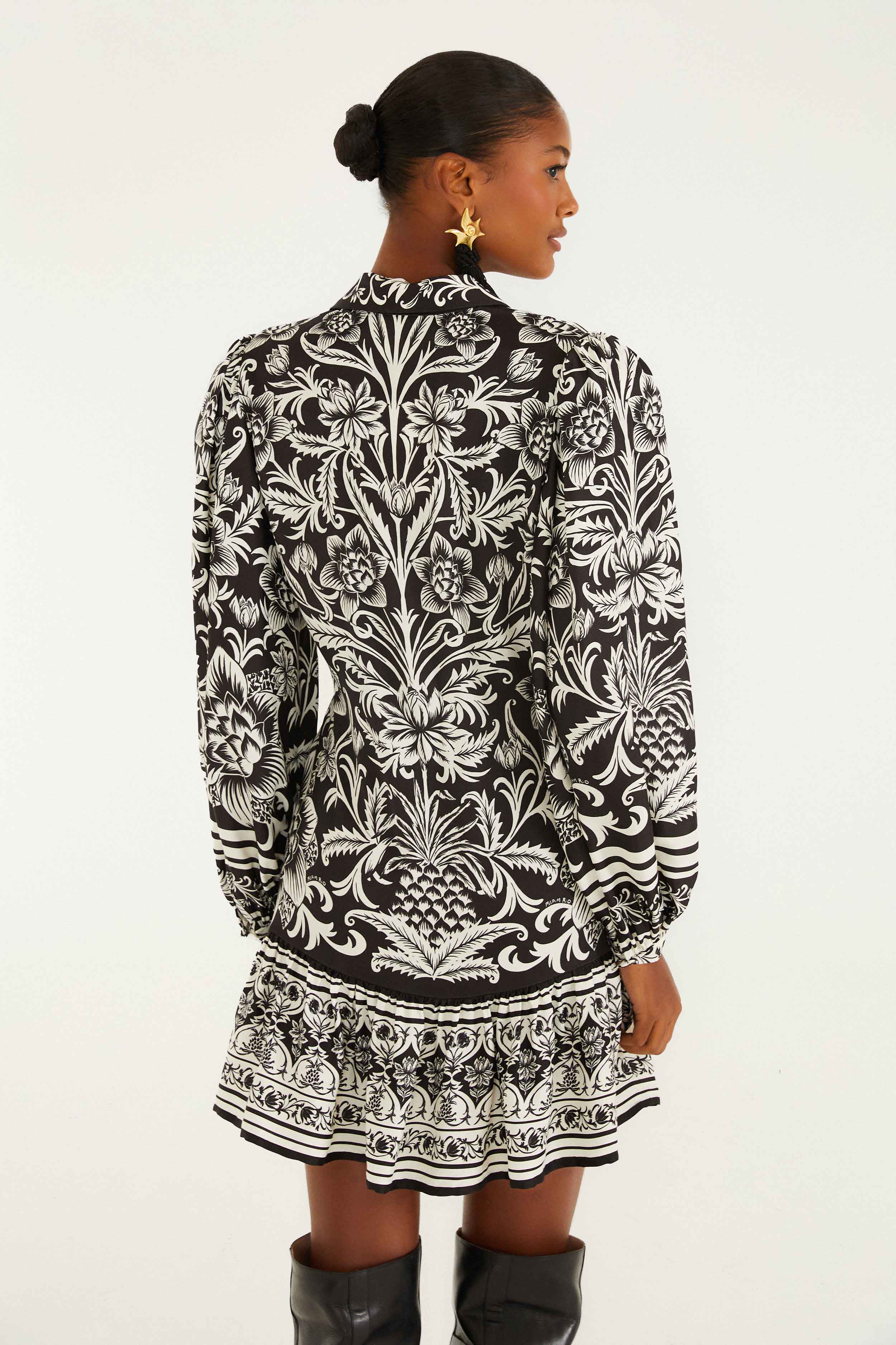 Lisbon Black Mini Dress - Image 4