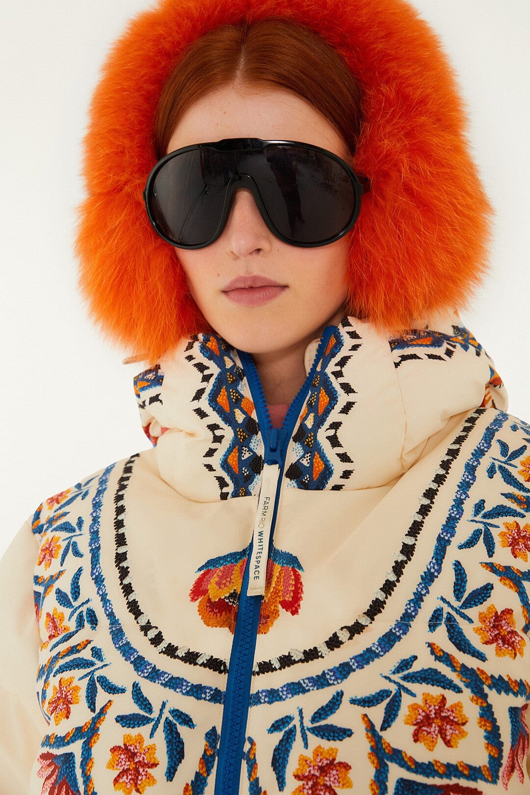 Off-White Lucy Floral Hooded Puffer Ski Jacket - Image 4