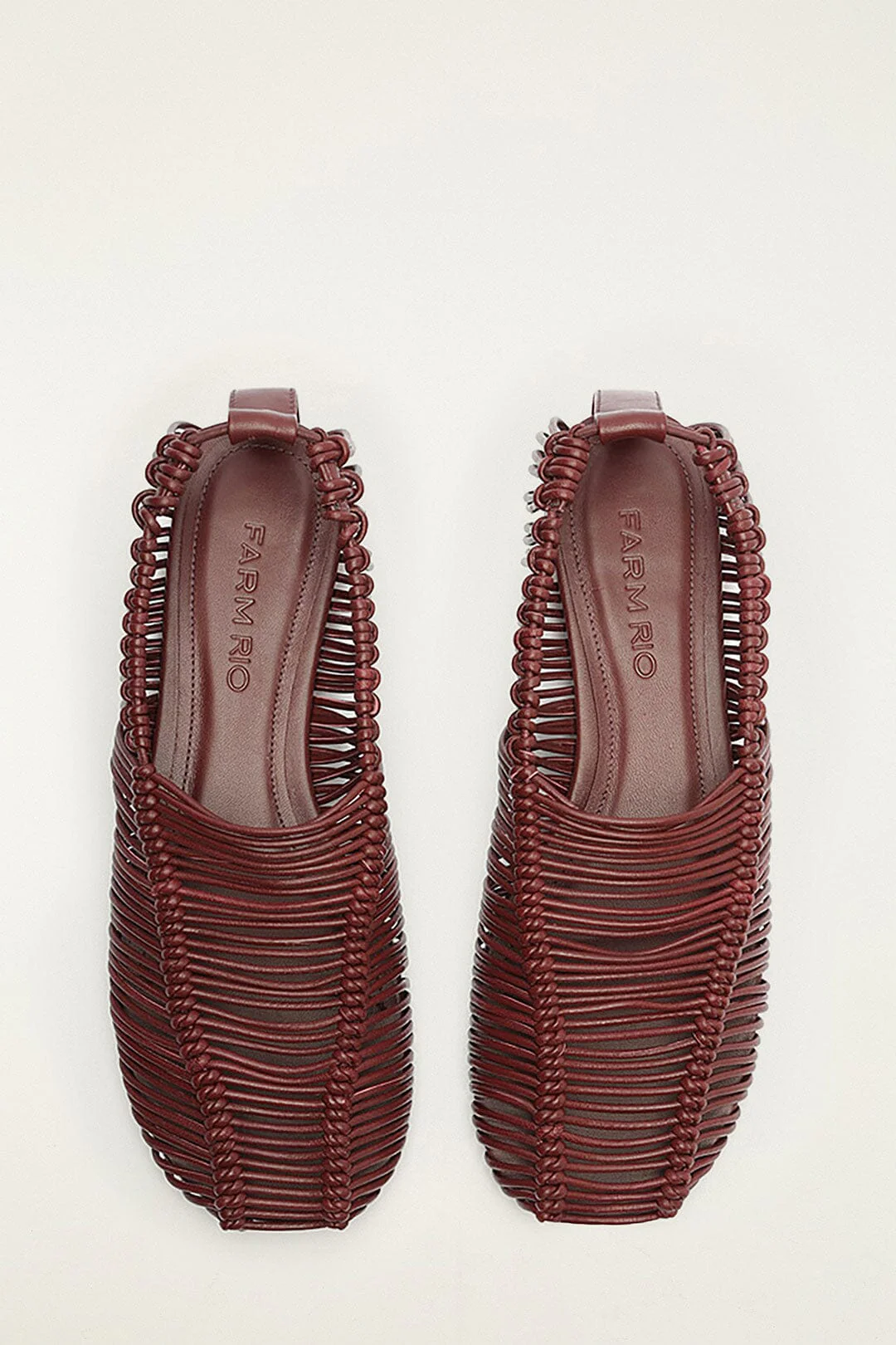 Brown Macrame Mary Jane Ballerina - Image 4