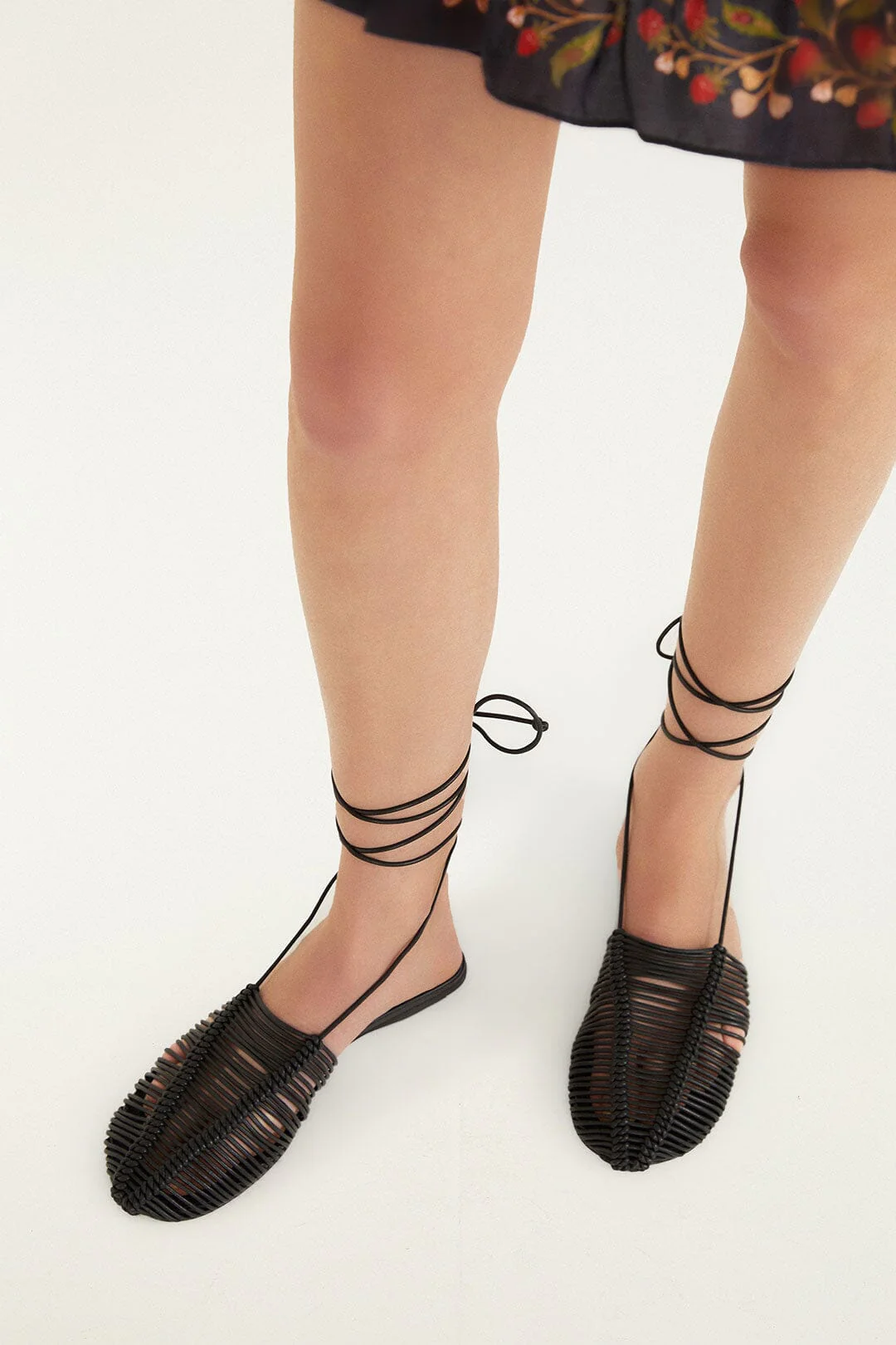 Black Macrame Mule - Image 2