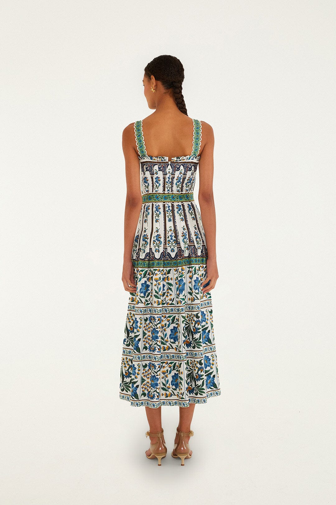 Off-White Manoela Belted Lenzing™ Ecovero™ Euroflax™ Maxi Dress - Image 3