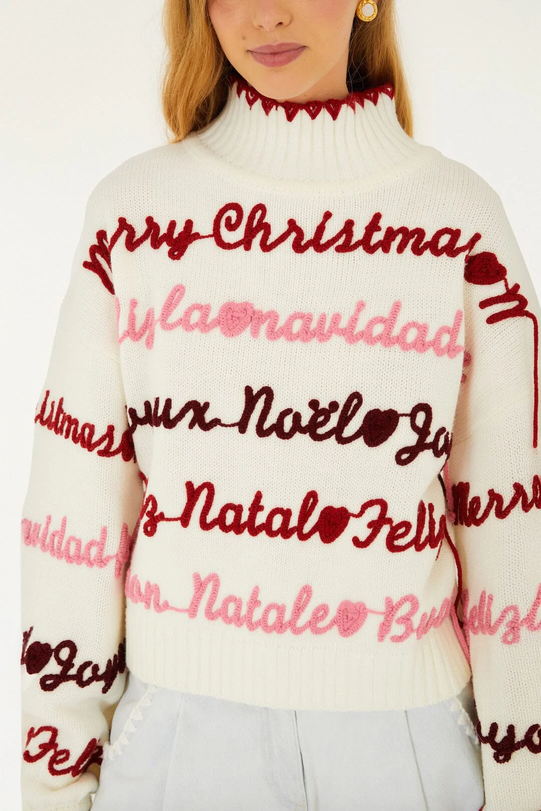 Off-White Merry Christmas Knit Sweater - Image 2